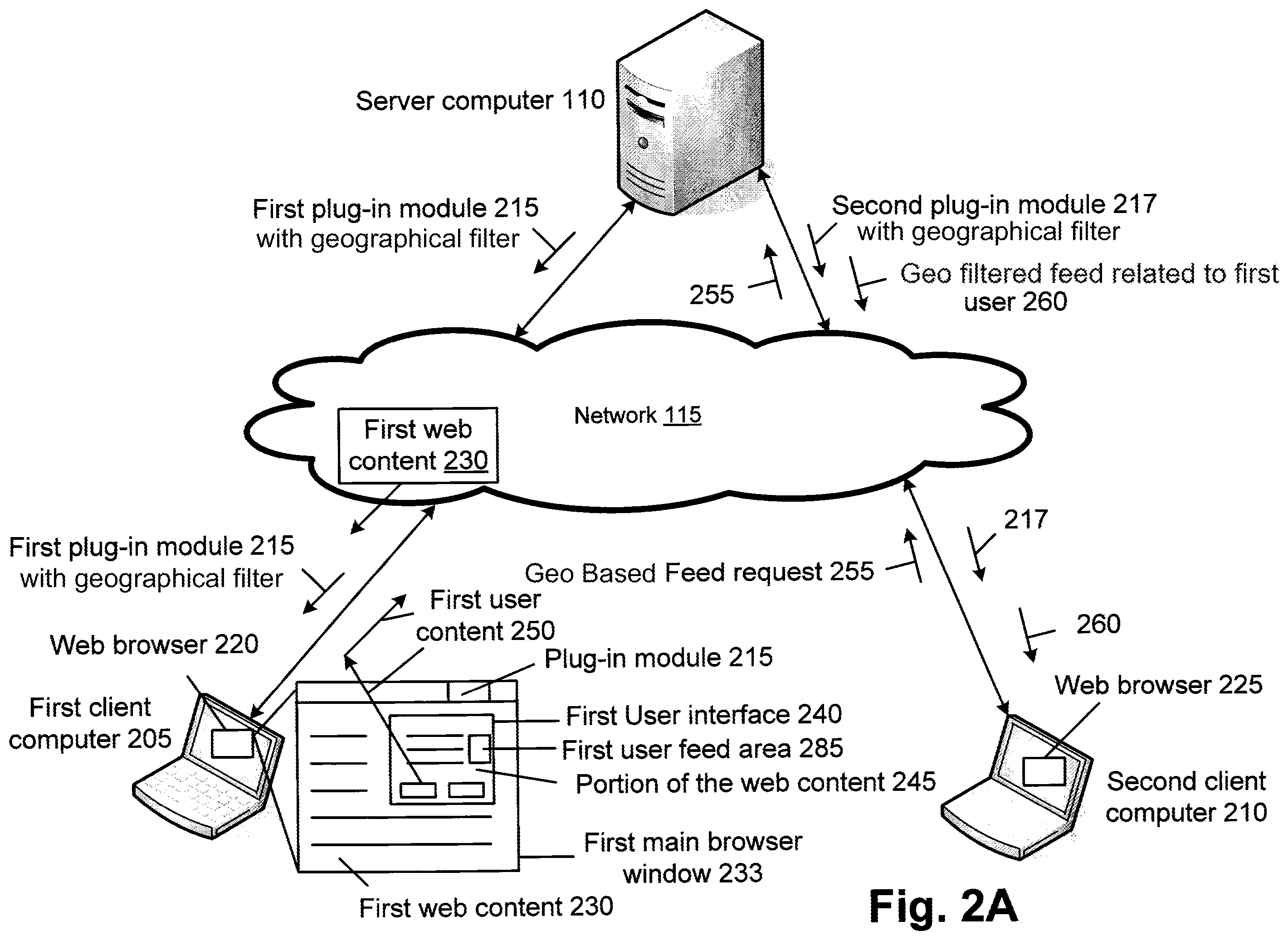 Patent US12361085 Figure 3 – Geographic location based feed