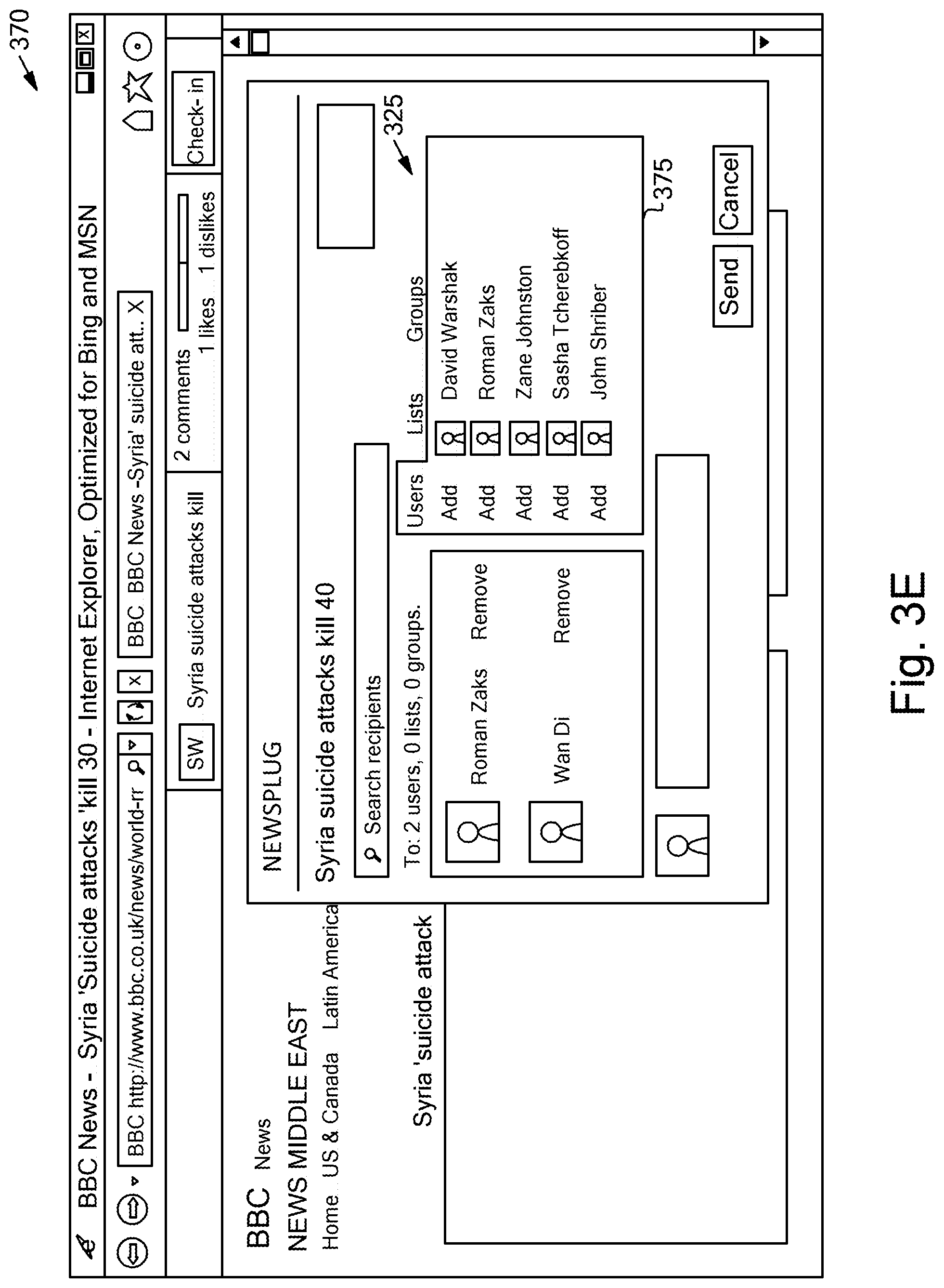 Patent US12361085 Figure 11 – Geographic location based feed