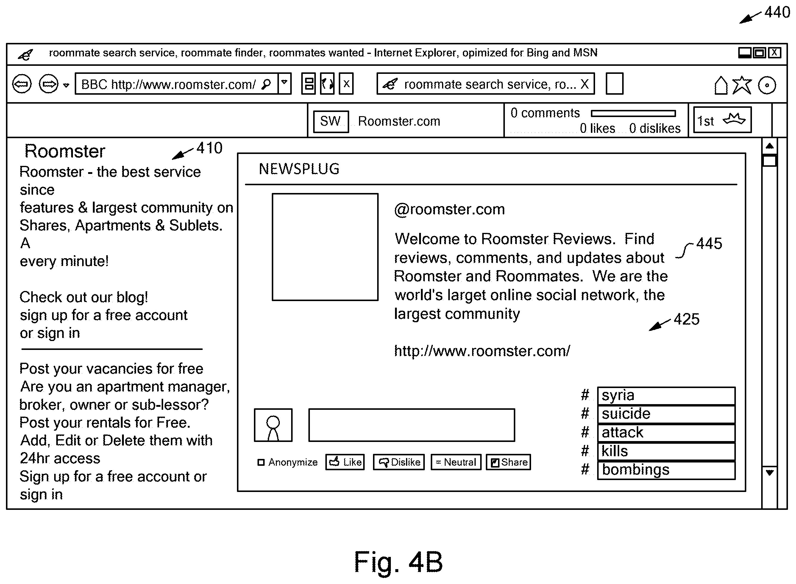 Patent US12361085 Figure 14 – Geographic location based feed