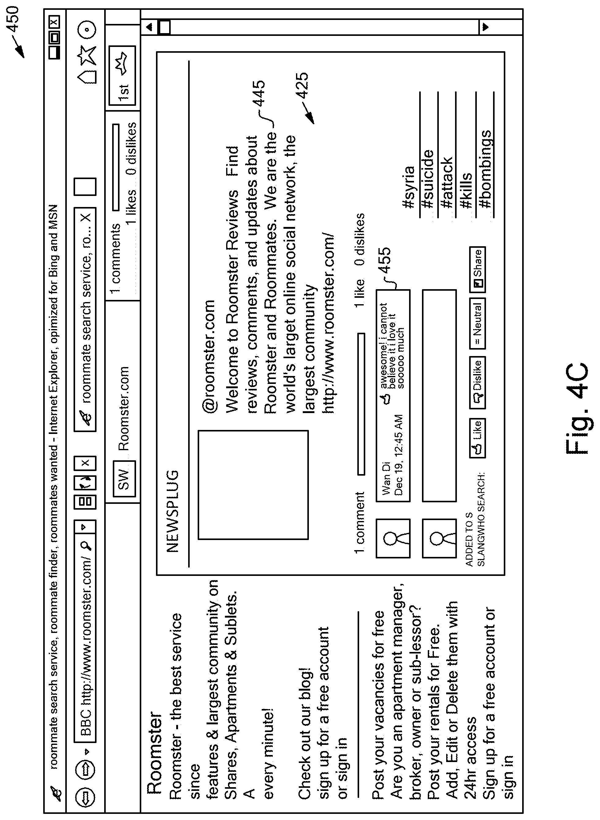 Patent US12361085 Figure 15 – Geographic location based feed