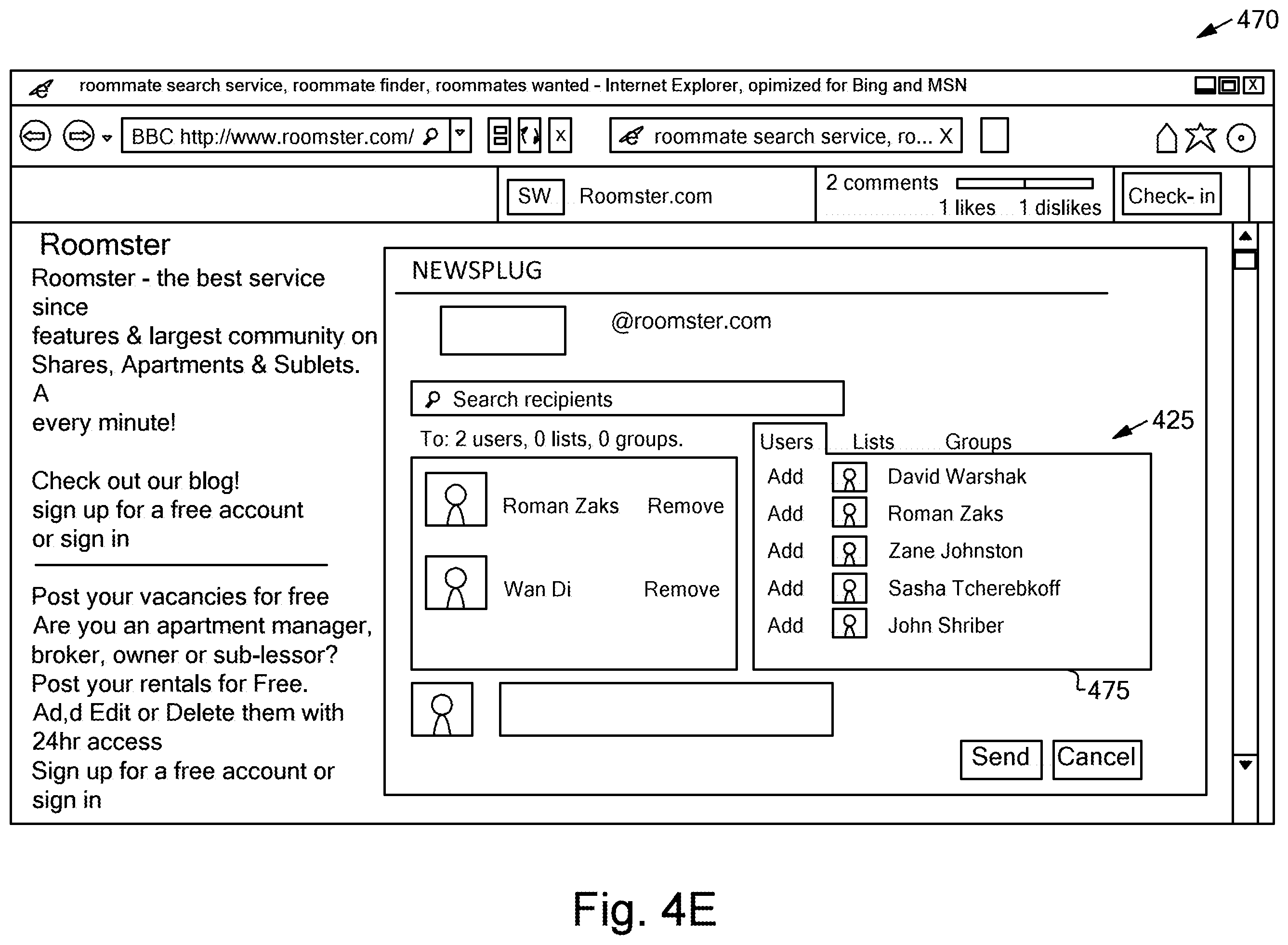 Patent US12361085 Figure 17 – Geographic location based feed