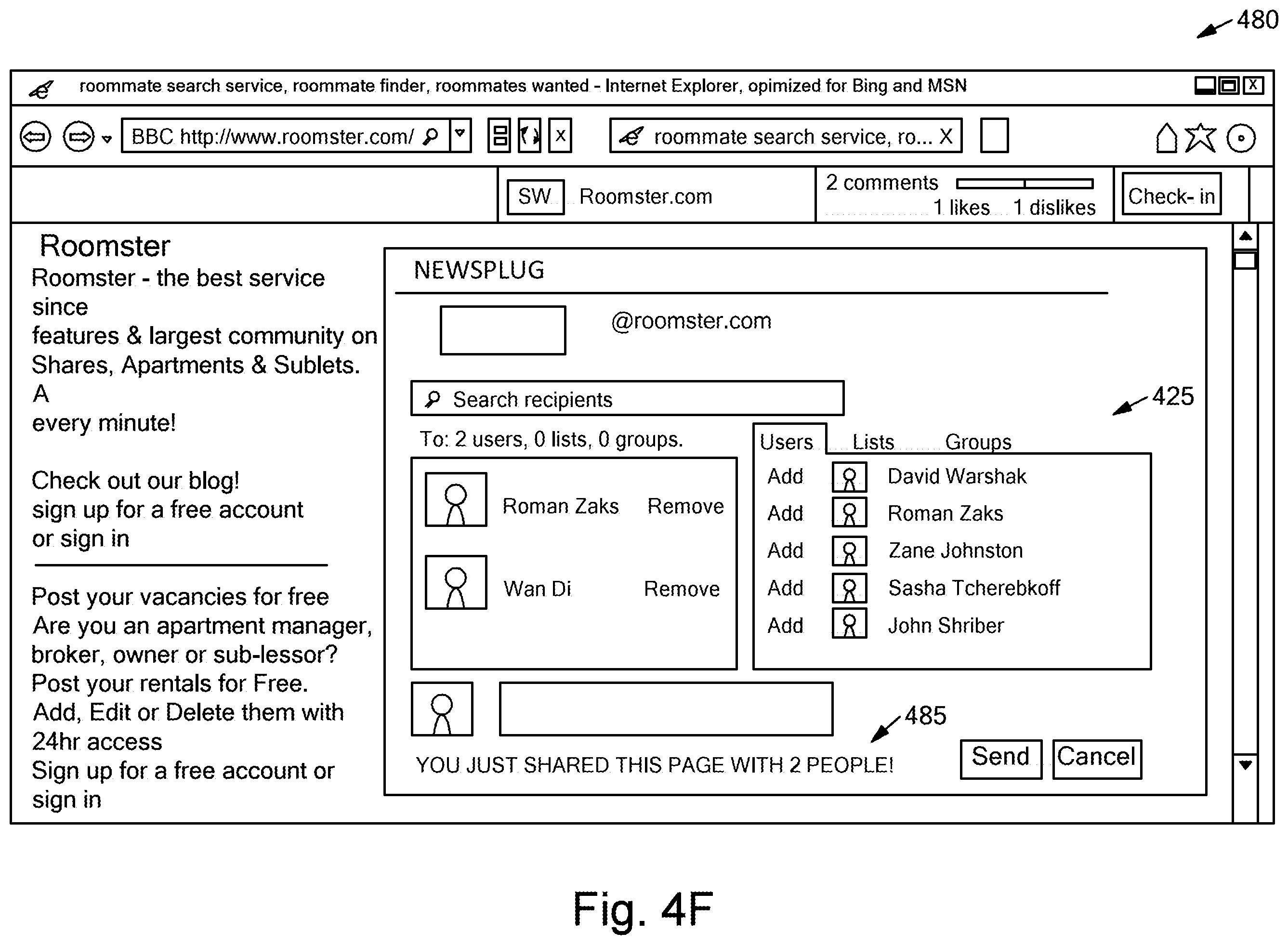 Patent US12361085 Figure 18 – Geographic location based feed