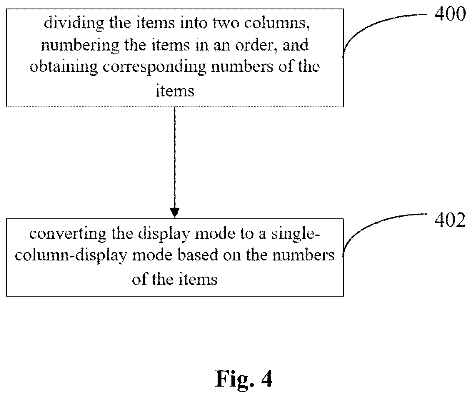 Patent US12361087 Figure 4 – Content display adjustment