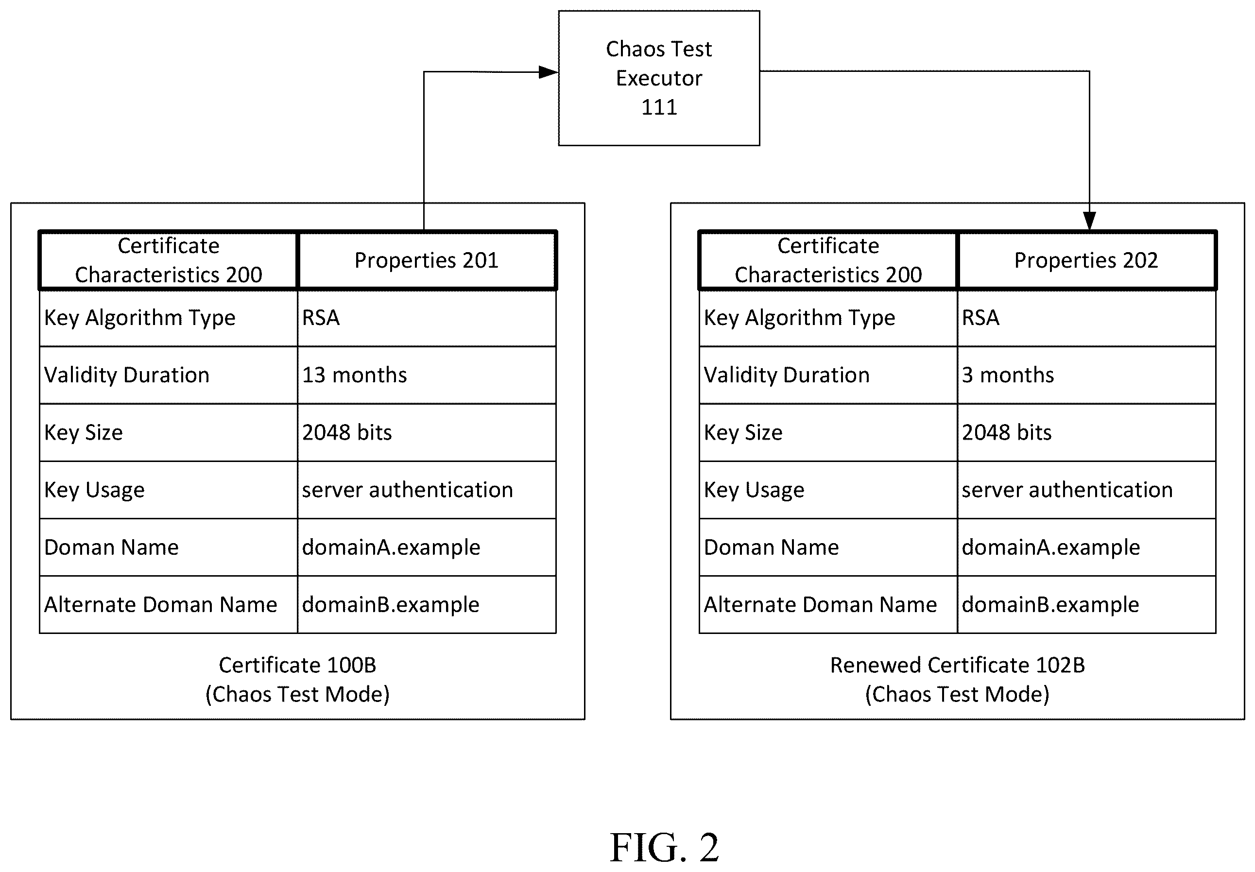 Patent US12361110 Figure 2 – Certificate chaos test mode