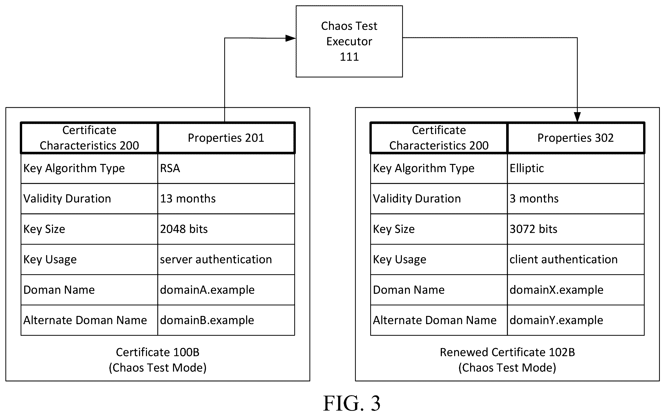 Patent US12361110 Figure 3 – Certificate chaos test mode