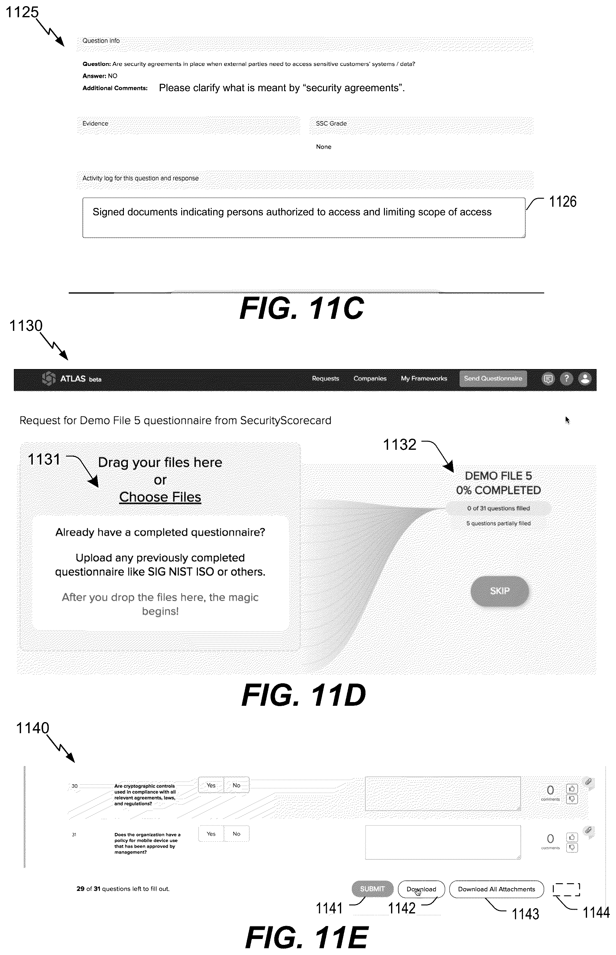 Patent US12361135 Figure 17 – Inquiry response mapping for determining a cybersecurity risk level of an entity