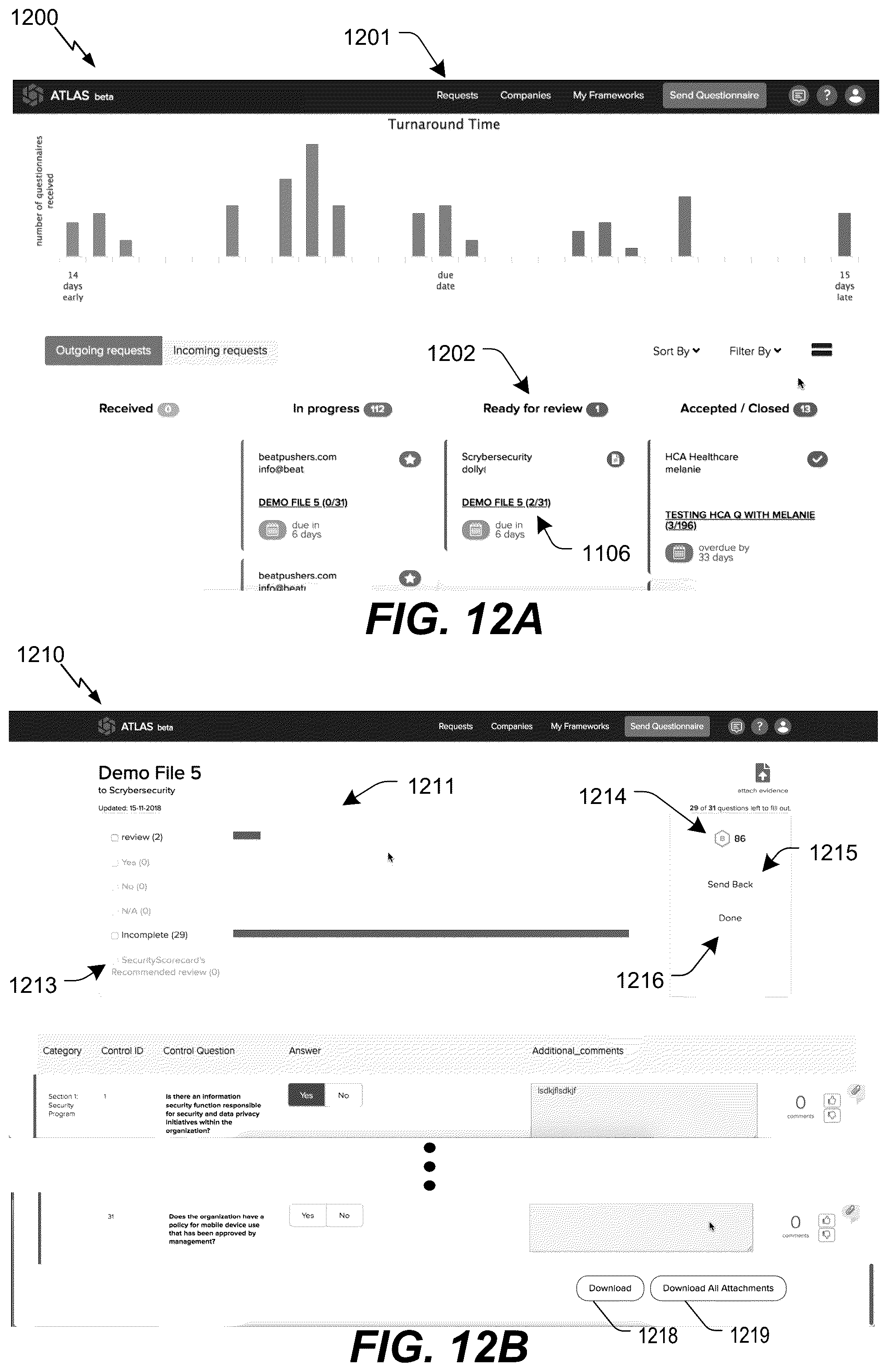 Patent US12361135 Figure 18 – Inquiry response mapping for determining a cybersecurity risk level of an entity