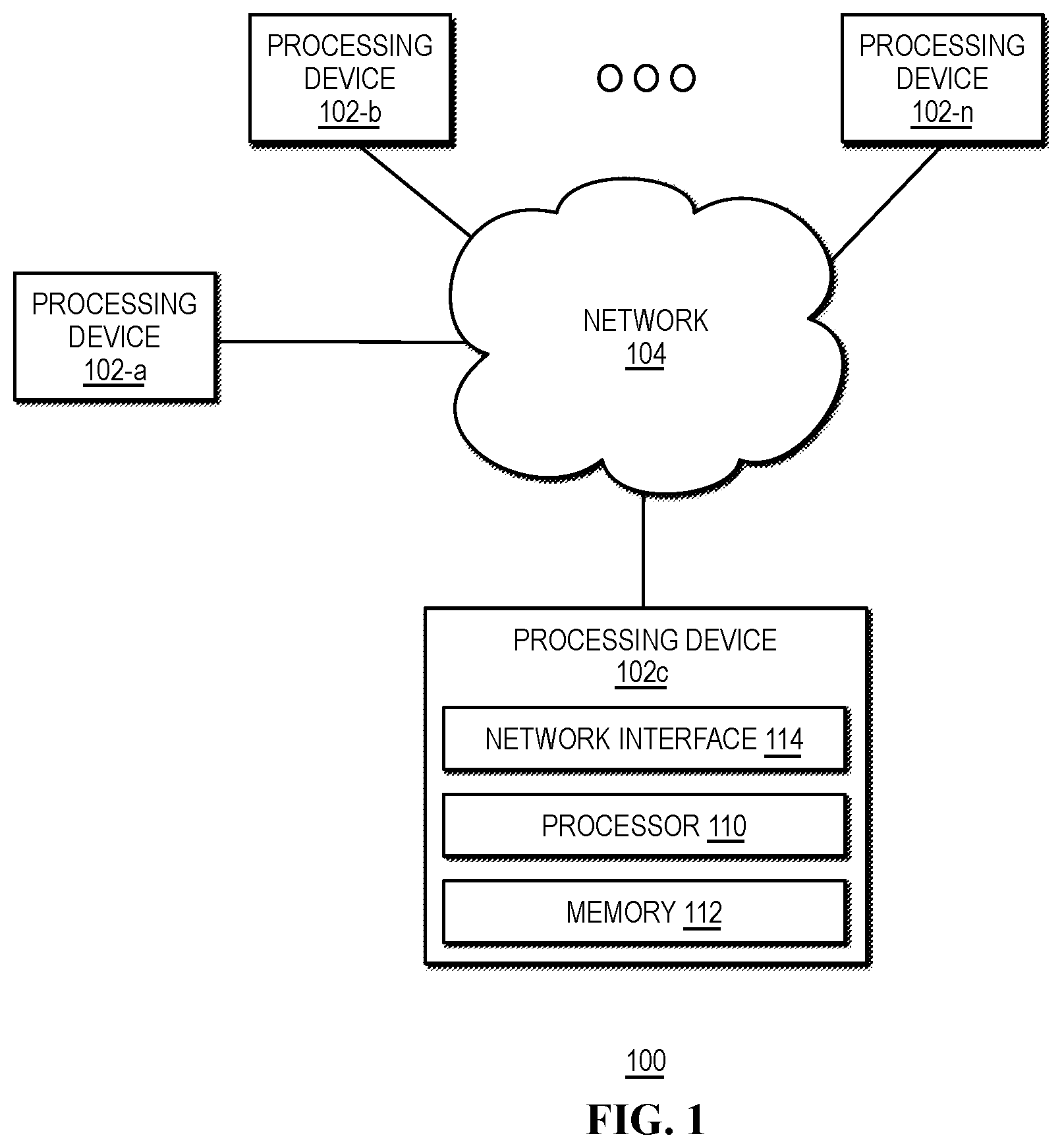 Patent US12361139 Figure 1 – System-metrics based trust scoring in a zero-trust computing environment