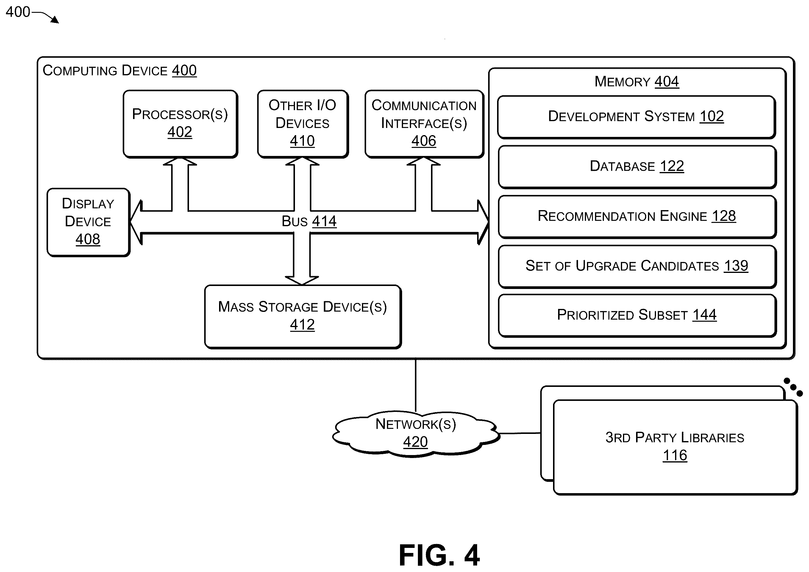 Patent US12361141 Figure 4 – Identifying an update of a code dependency to use based on risk and benefit trade-offs