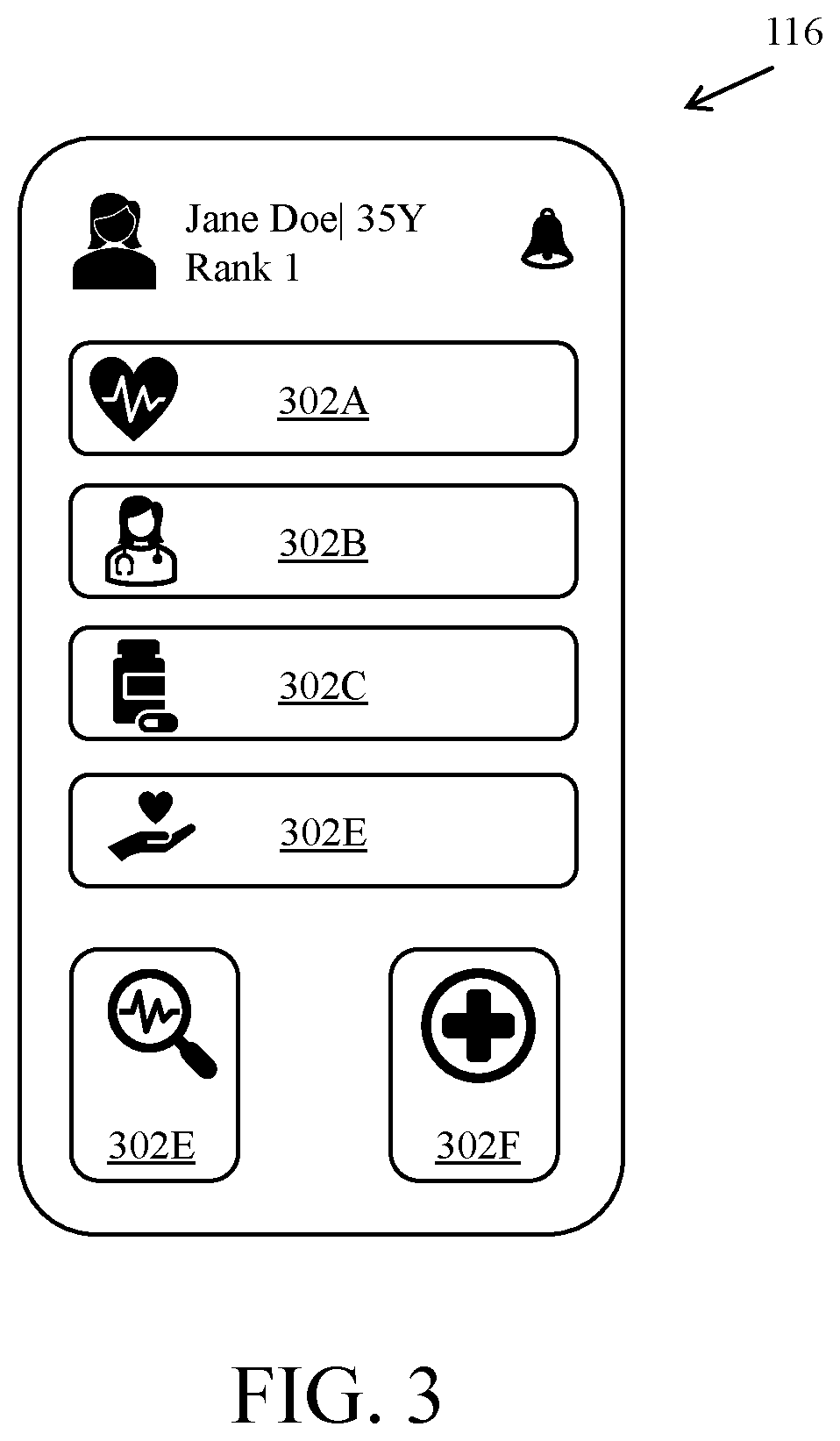 Patent US12361161 Figure 3 – Patient care record management system