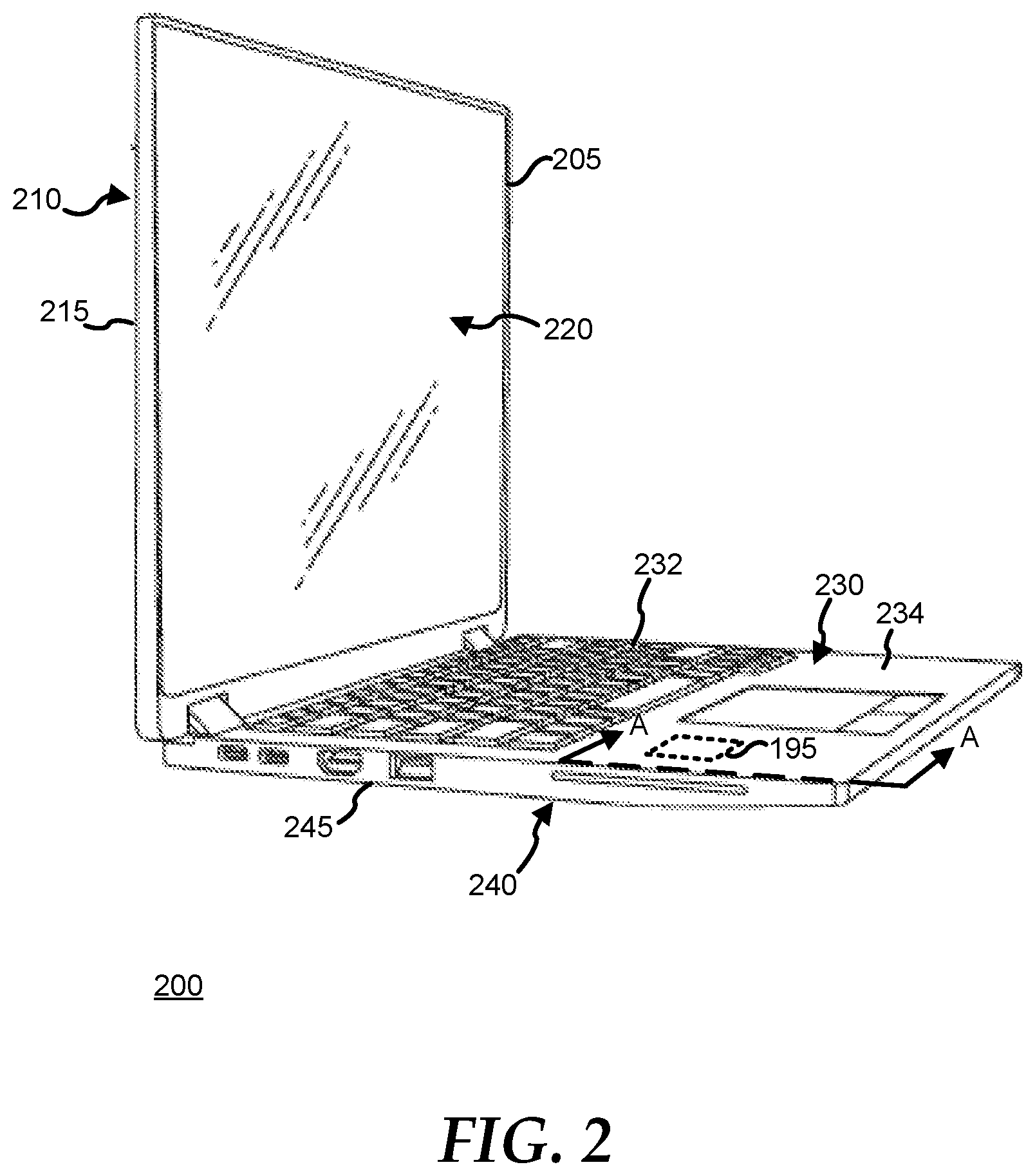 Patent US12361180 Figure 2 – Method and apparatus for a modular digital chassis lock assembly in an information handling system