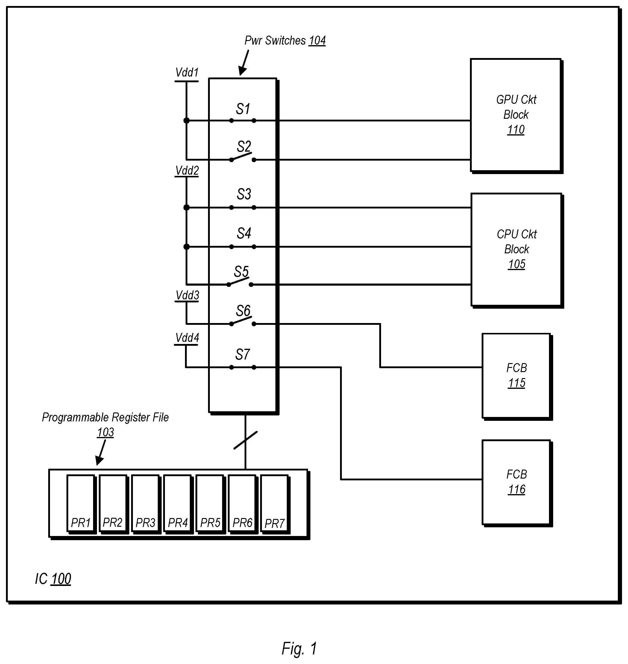 Patent US12361191 — Functional circuit block harvesting in computer systems — Figure 1