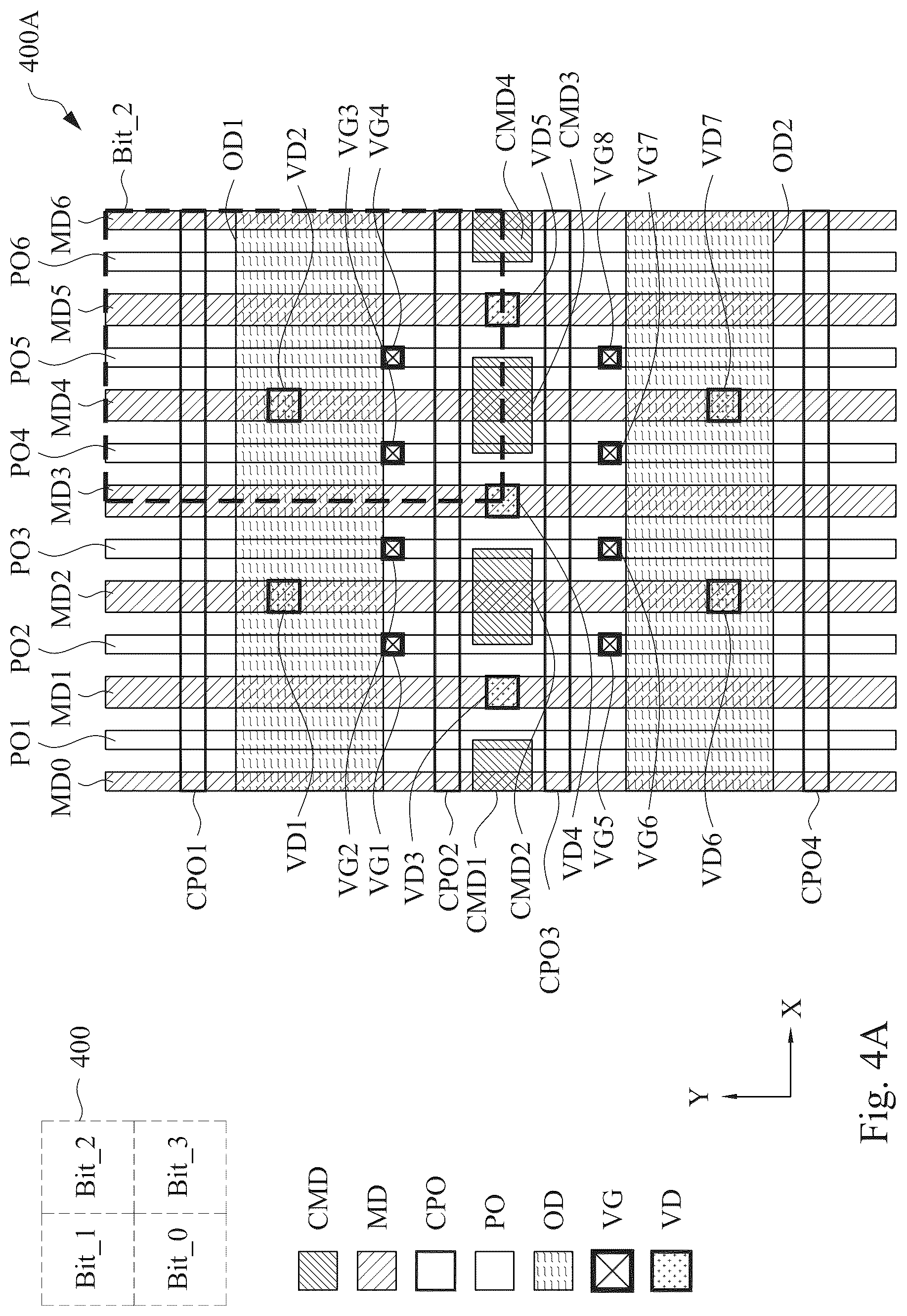 Patent US12361192 Figure 4 – Memory device, integrated circuit device and method