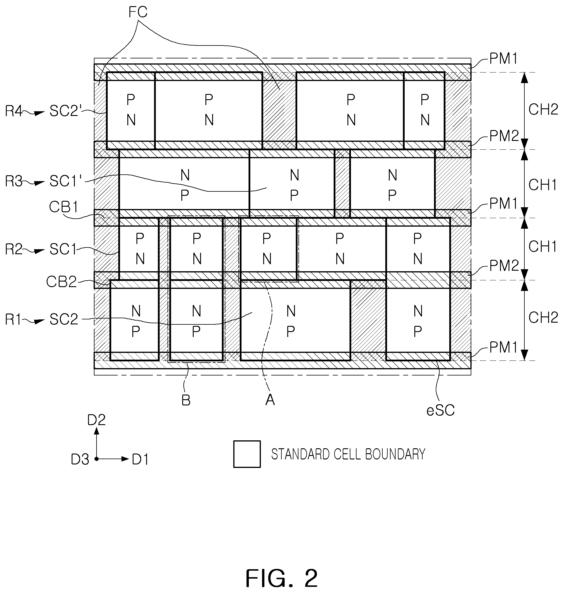 Patent US12361193 Figure 2 – Semiconductor device and method of manufacturing the same