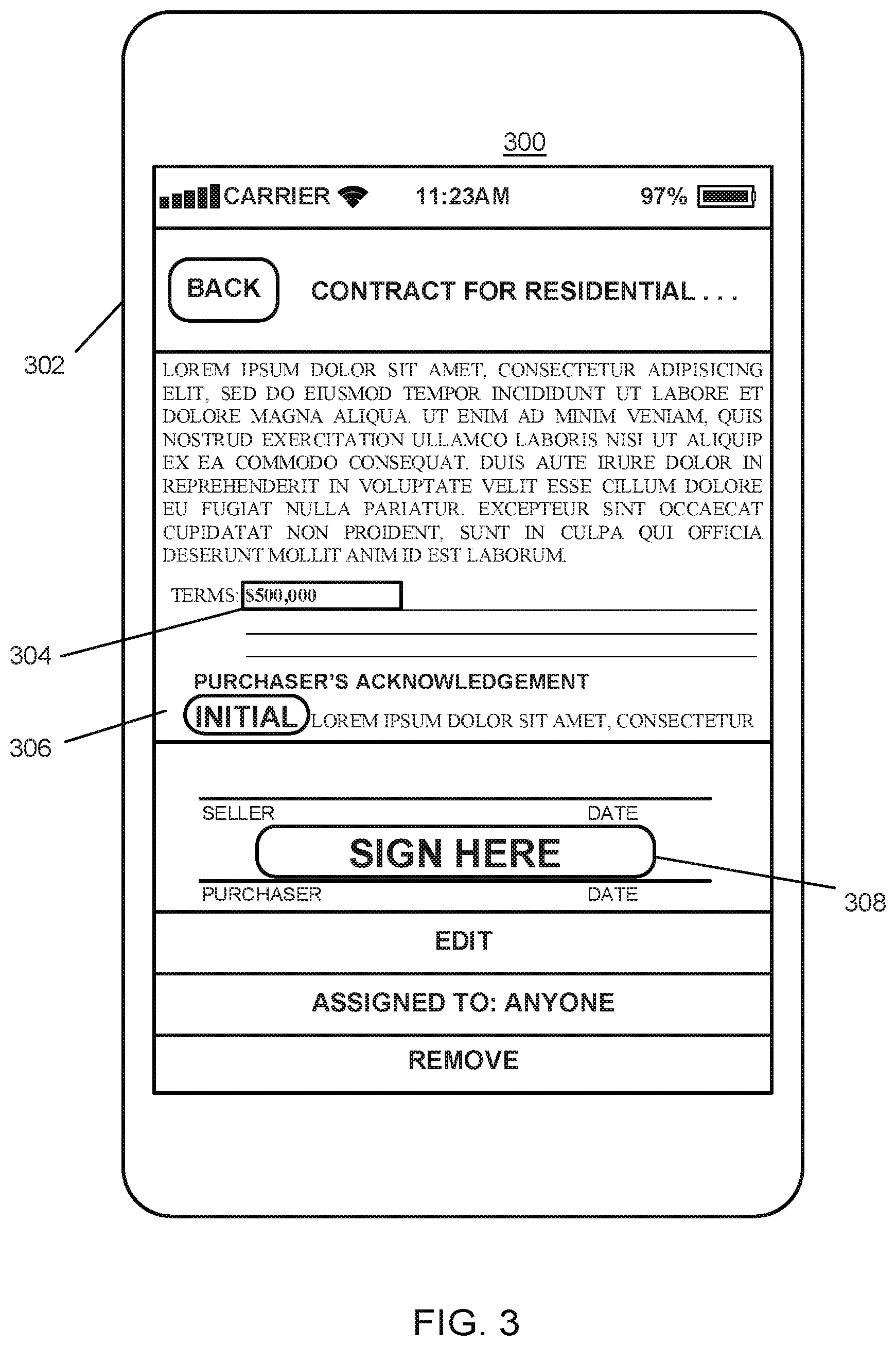 Patent US12361205 Figure 3 – Simplified form interface system and method