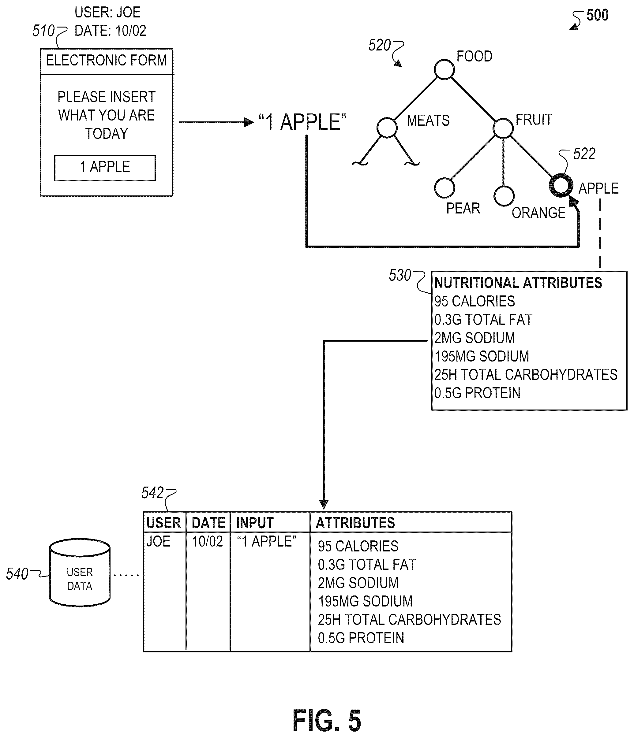 Patent US12361206 Figure 5 – Real-world evidence using patient-generated, multi-modal data for clinical research