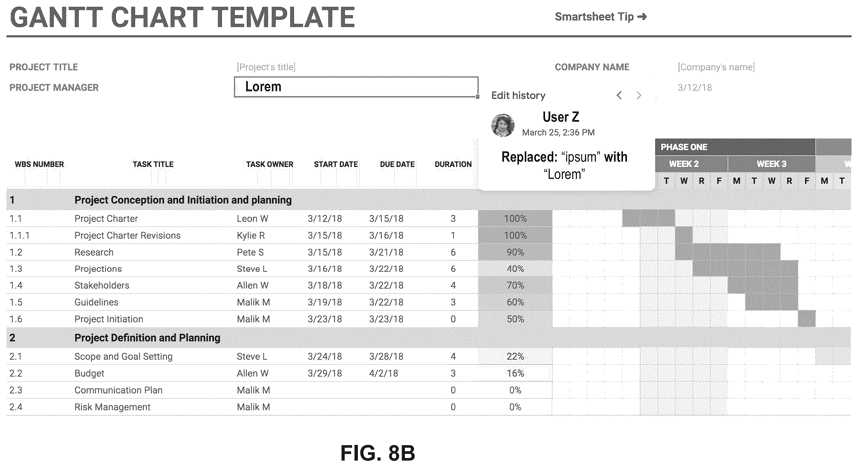 Patent US12361211 Figure 12 – Tracking attribution of content in an online collaborative electronic document