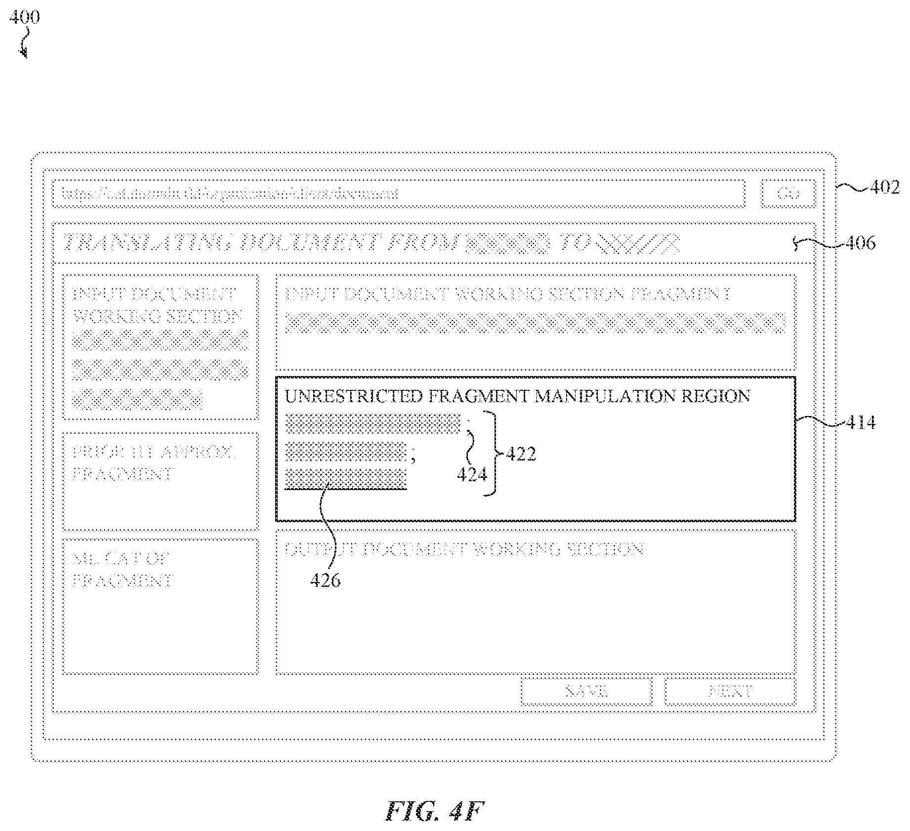 Patent US12361231 Figure 9 – User interface for collaborative computer-aided language translation platform