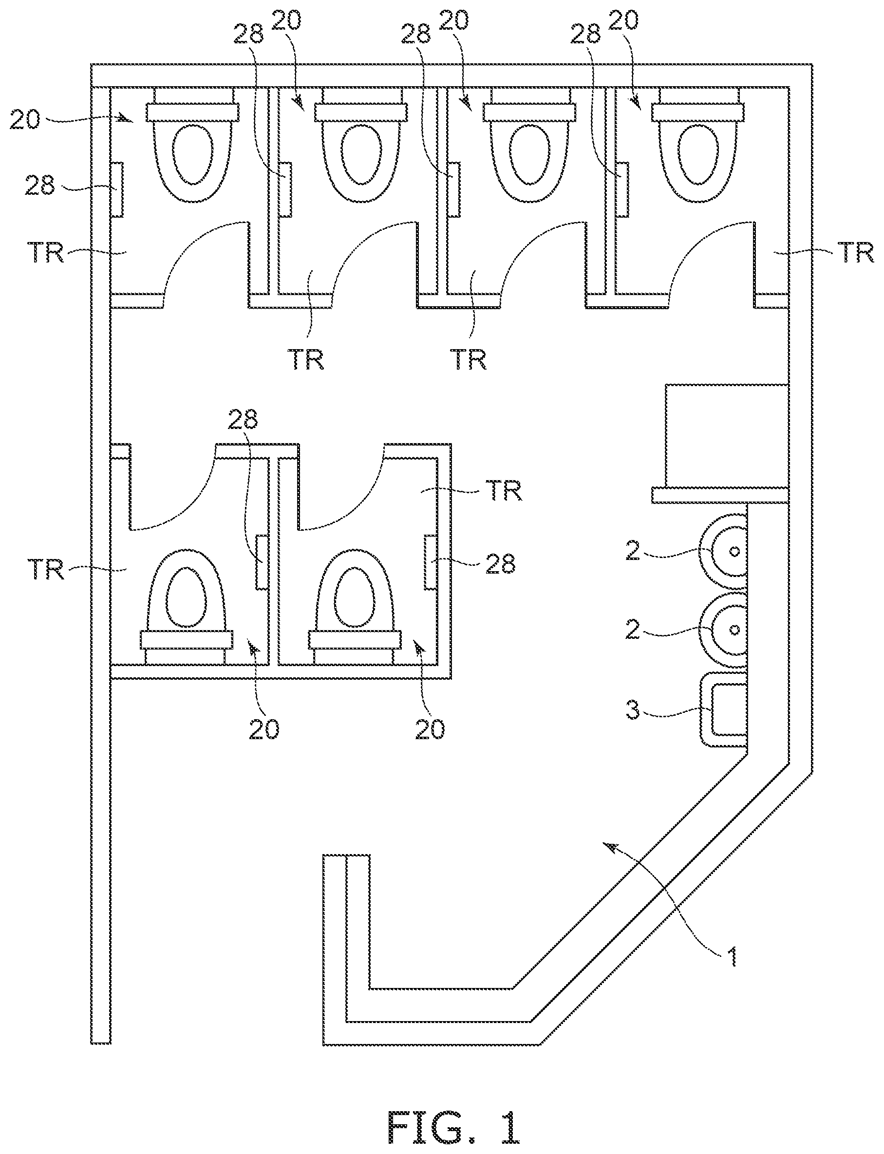 Patent US12361234 — Toilet device, toilet system, method for setting remote operation, and non-transitory computer-readable storage medium — Figure 1