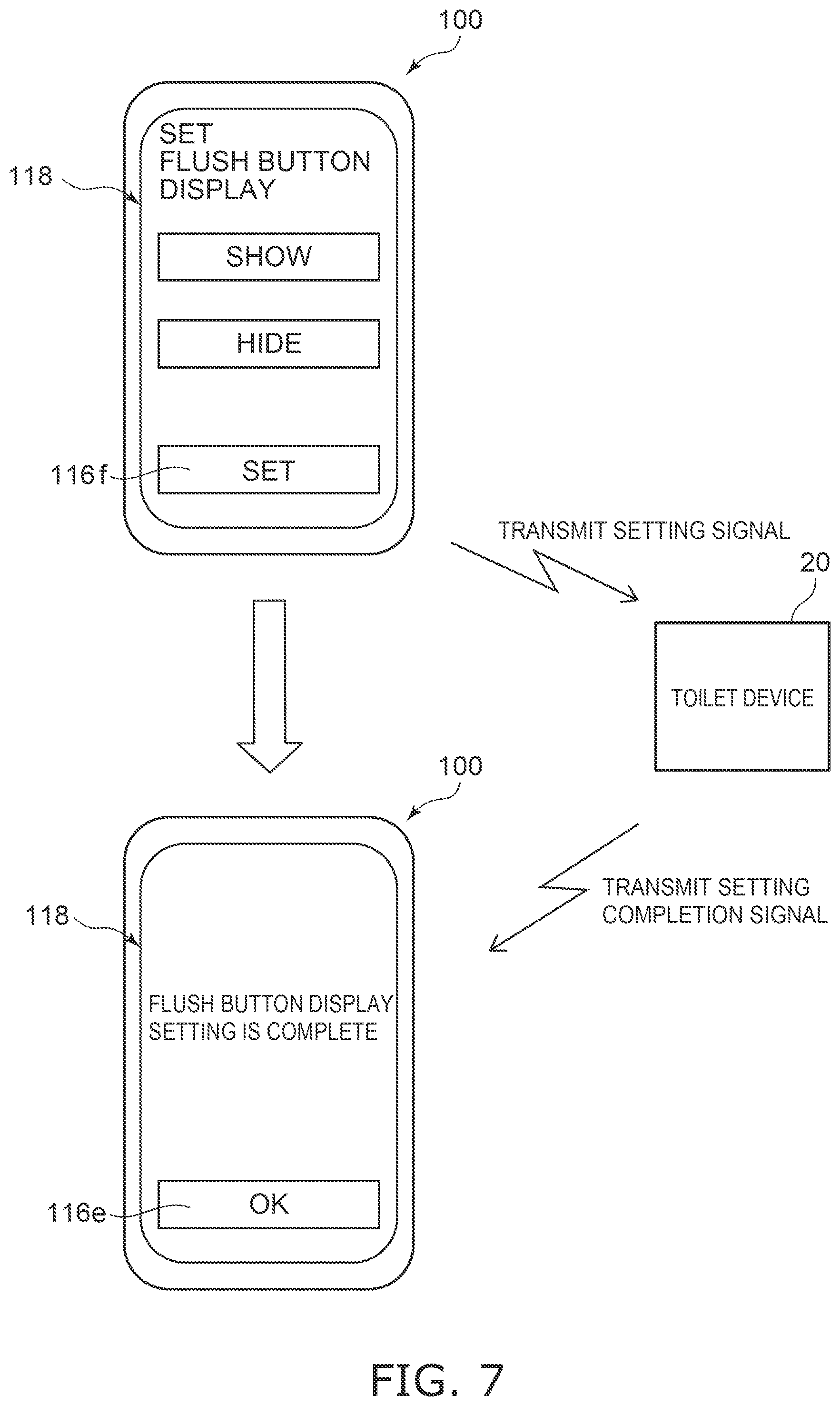 Patent US12361234 Figure 7 – Toilet device, toilet system, method for setting remote operation, and non-transitory computer-readable storage medium