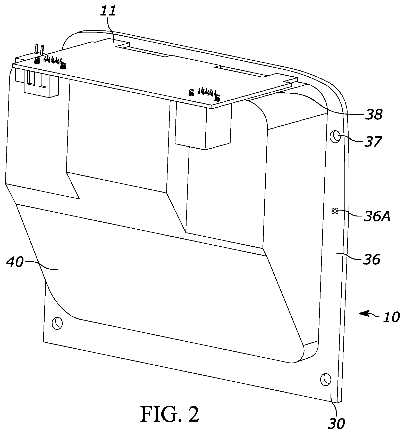 Patent US12361238 Figure 2 – Industrial digital barcode reader