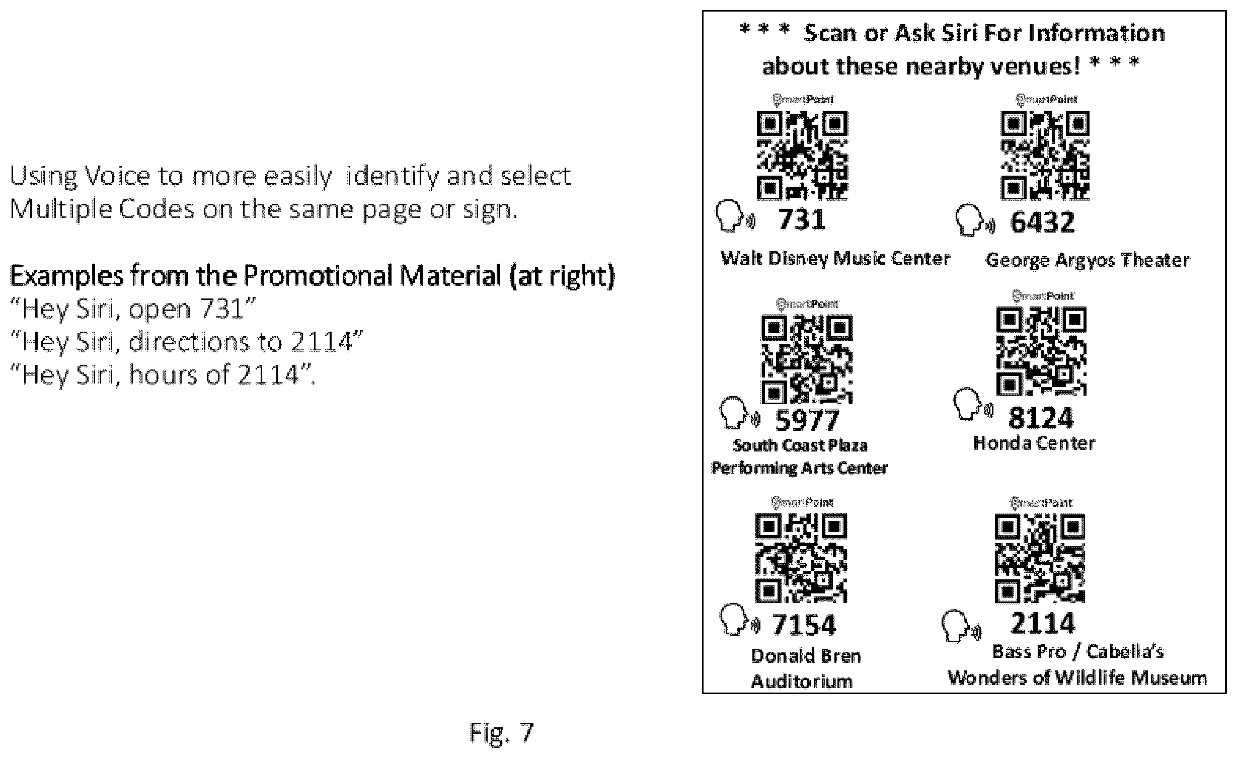 Patent US12361245 Figure 10 – Systems and methods for voice activation of QR and other scannable codes