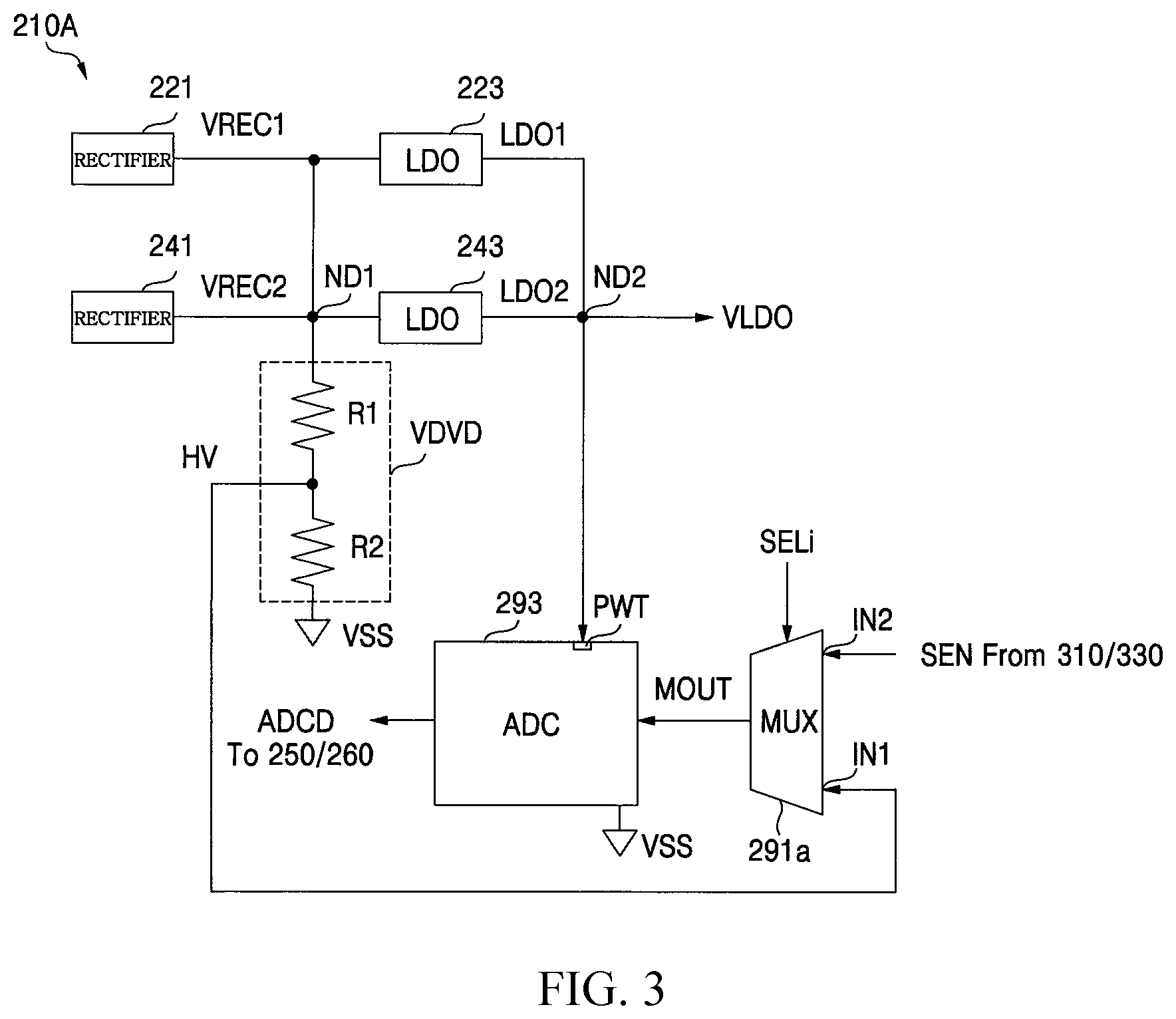 Patent US12361252 Figure 3 – Dual band RFID tag, and sensing data processing device having same