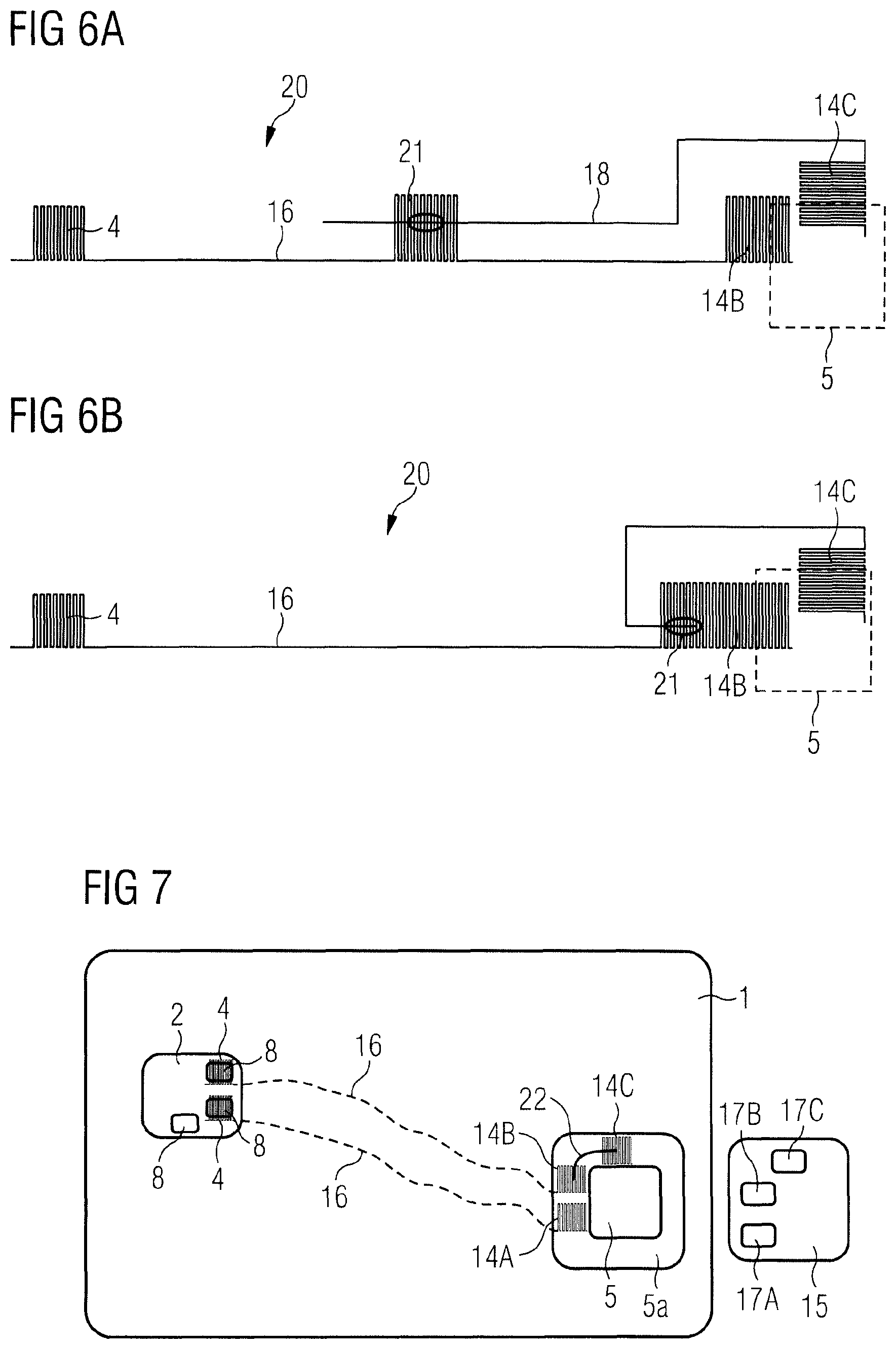Patent US12361253 Figure 4 – Data-bearing card and semi-finished product and wiring layout for same, and method for producing same