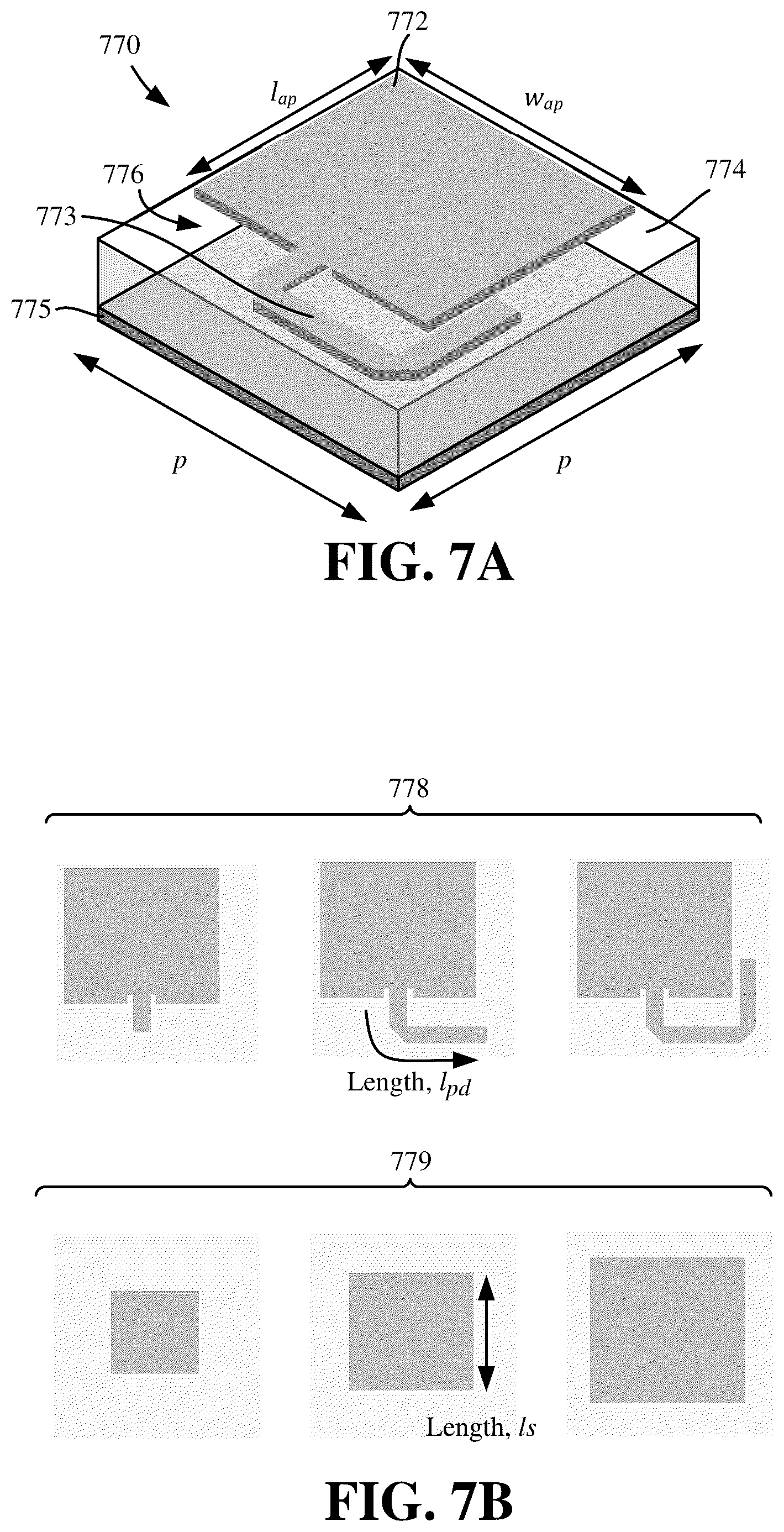 Patent US12361254 Figure 7 – Activation and deactivation detection for a passive wearable metasurface using a segmented ground plane