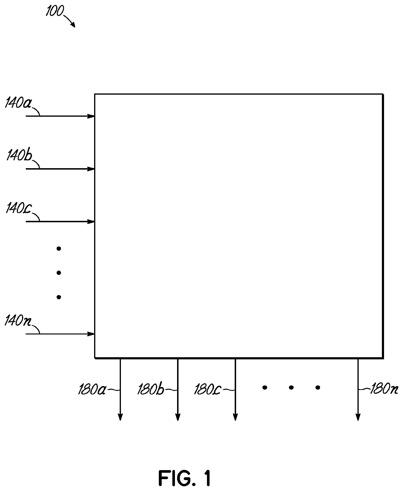 Patent US12361272 Figure 1 – Analog neuromorphic circuit implemented using resistive memories