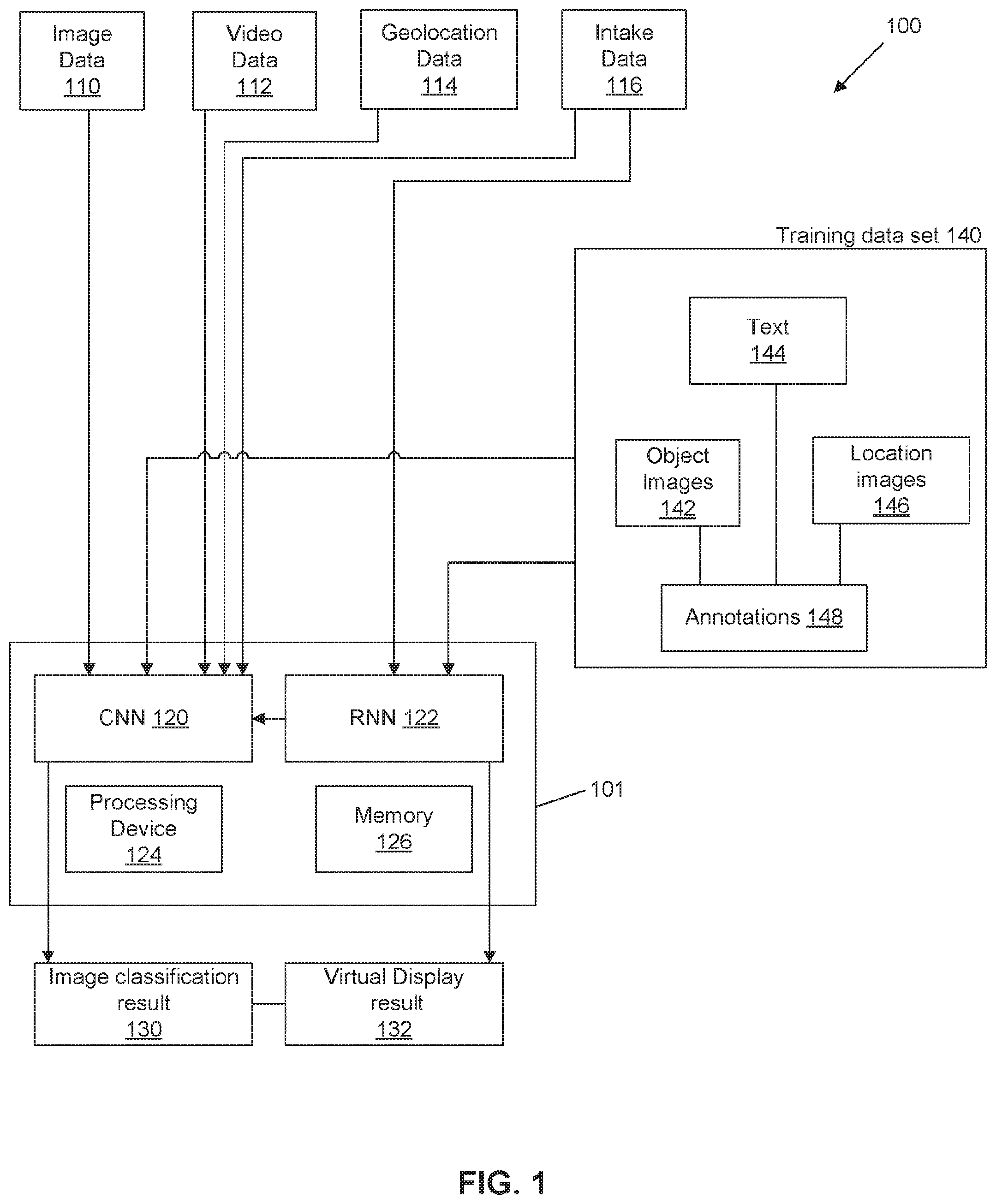 Patent US12361285 Figure 1 – Methods, systems and computer program products for media processing and display