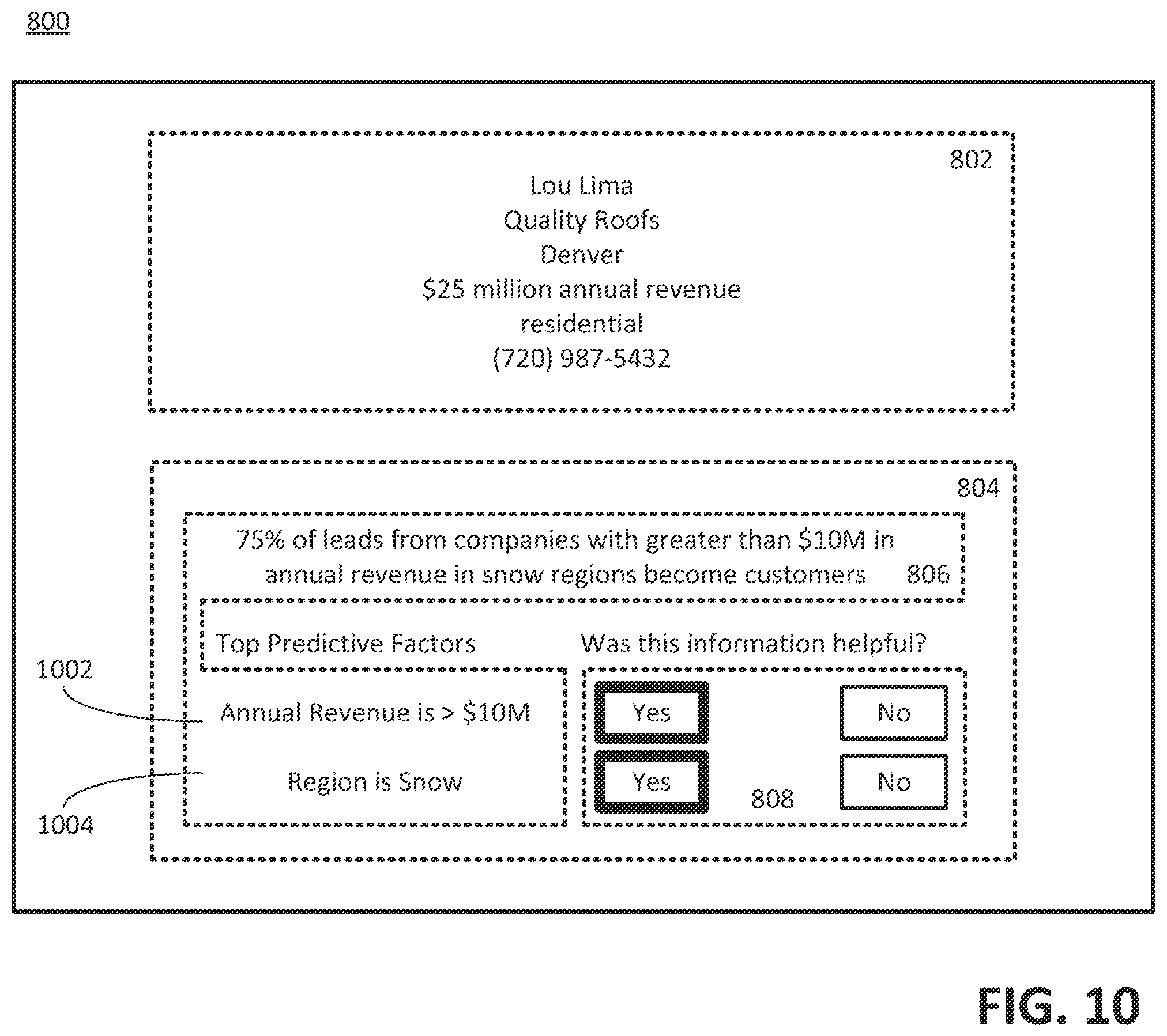 Patent US12361325 Figure 11 – Automatic generation of an explanation, based on data lineage and user feedback, of a prediction produced by a machine learning system