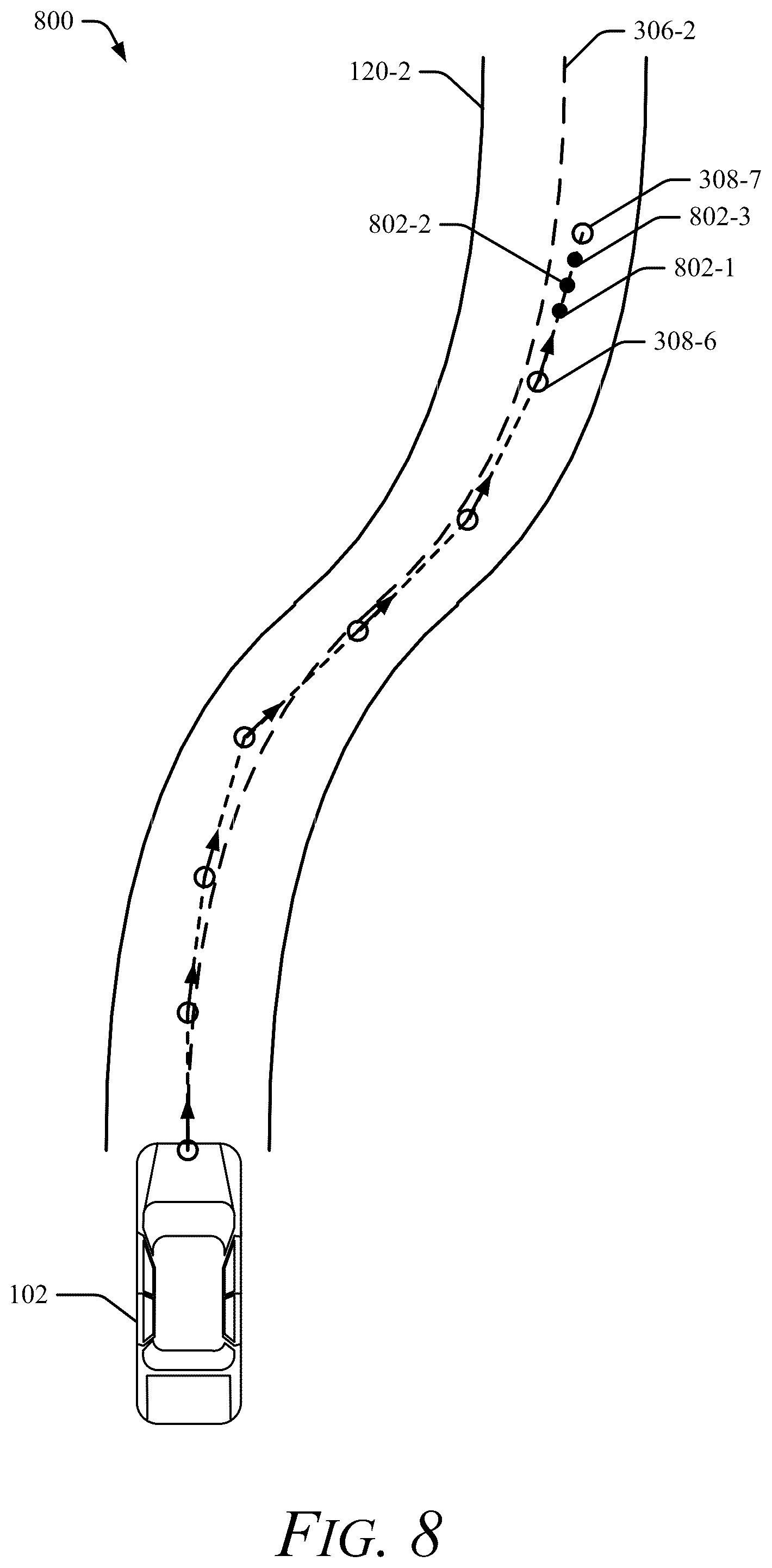 Patent US12361333 Figure 8 – Road modeling with ensemble gaussian processes