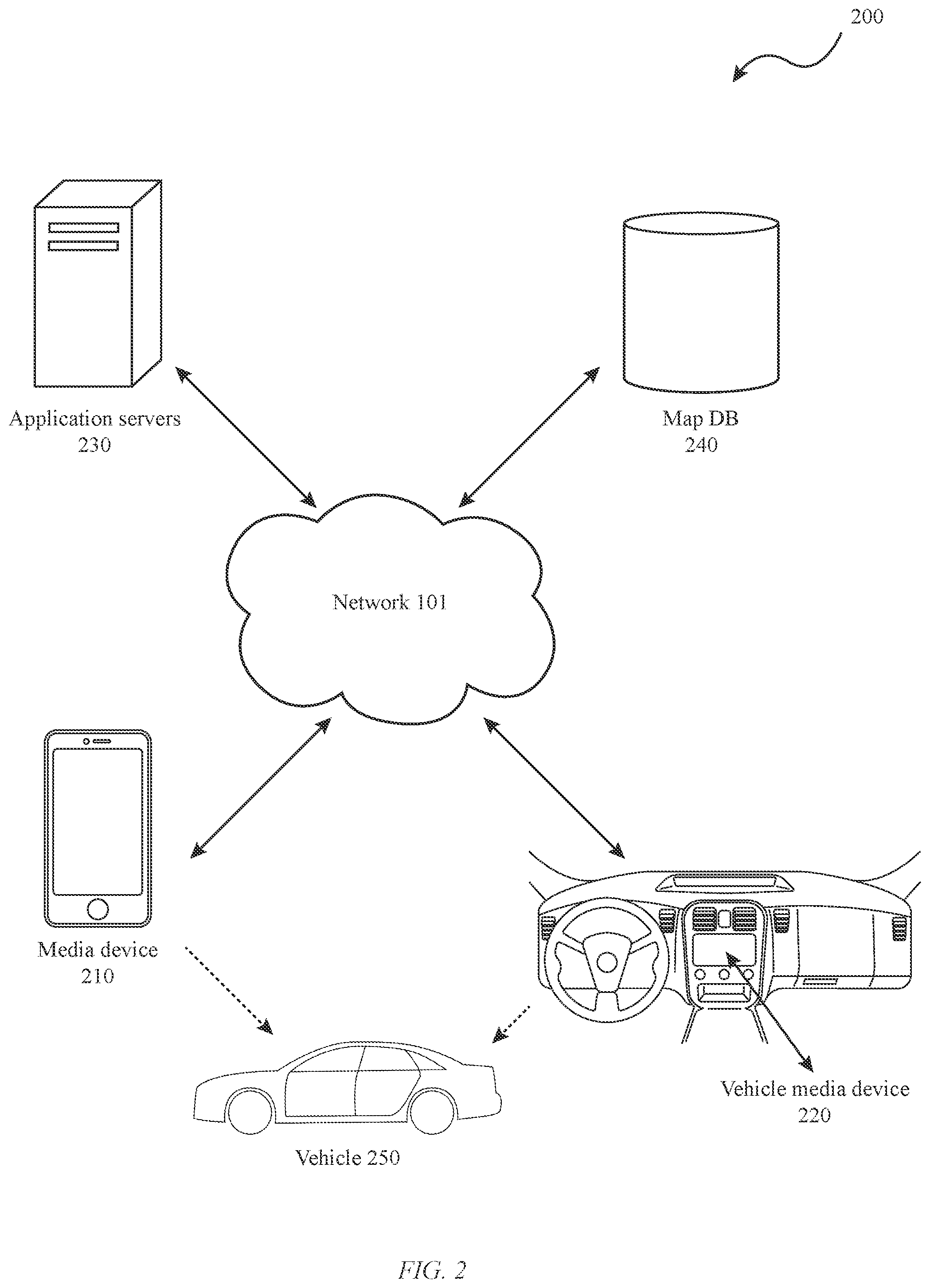 Patent US12361339 Figure 2 – Systems and methods for parking space selection and navigation based on weighted parameter comparison