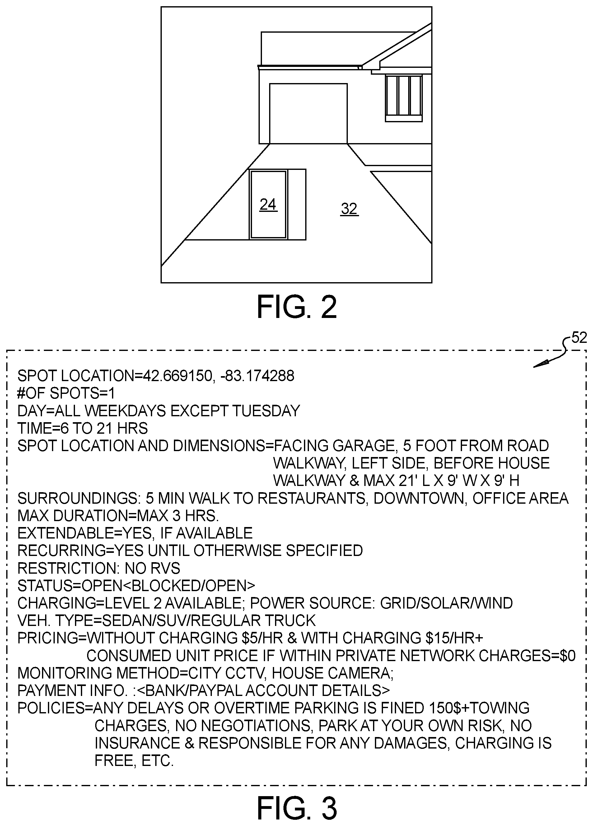 Patent US12361340 Figure 2 – Parking and charging marketplace and reservation system