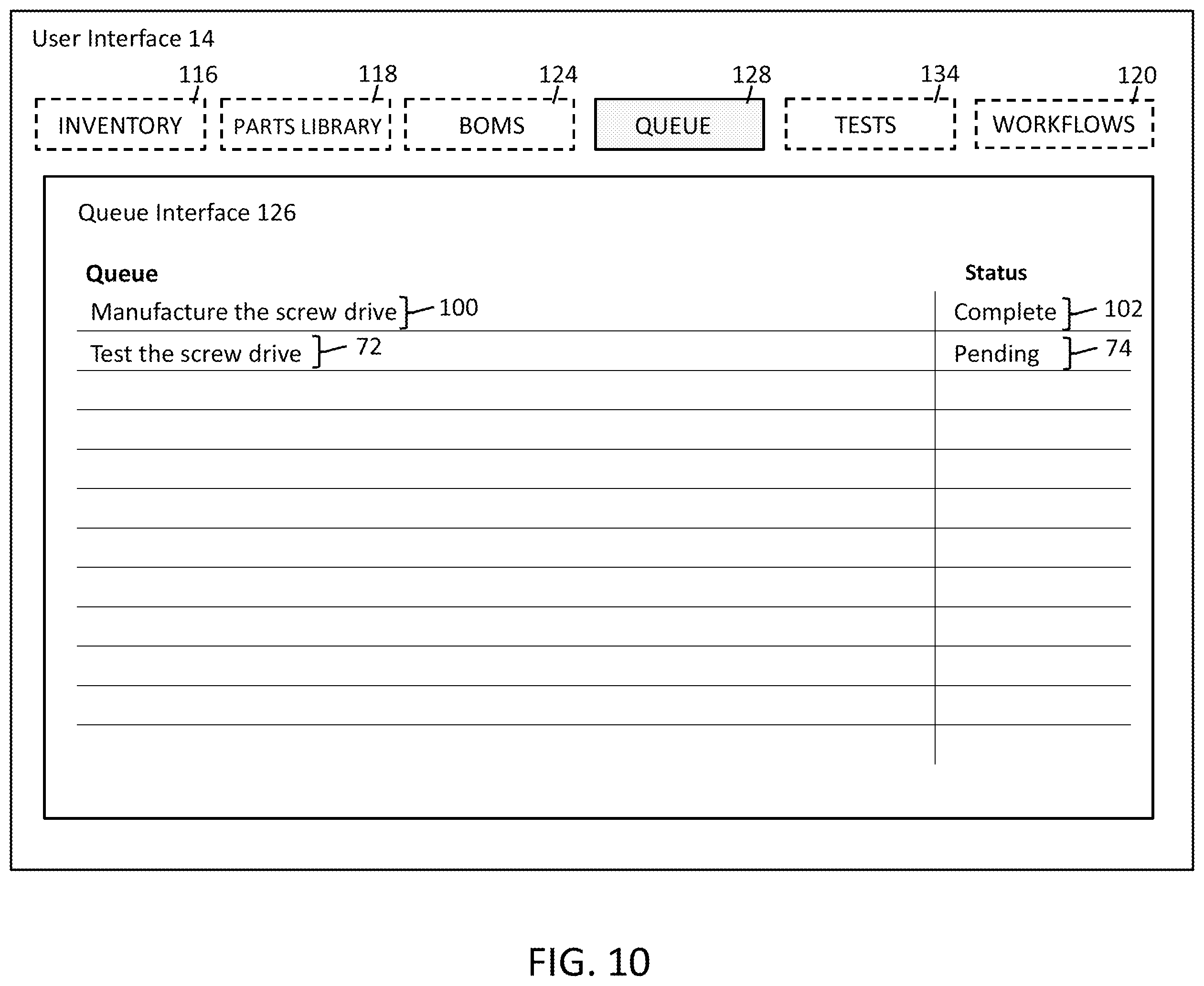 Patent US12361356 Figure 10 – System for managing resources and scheduling, and related method and software