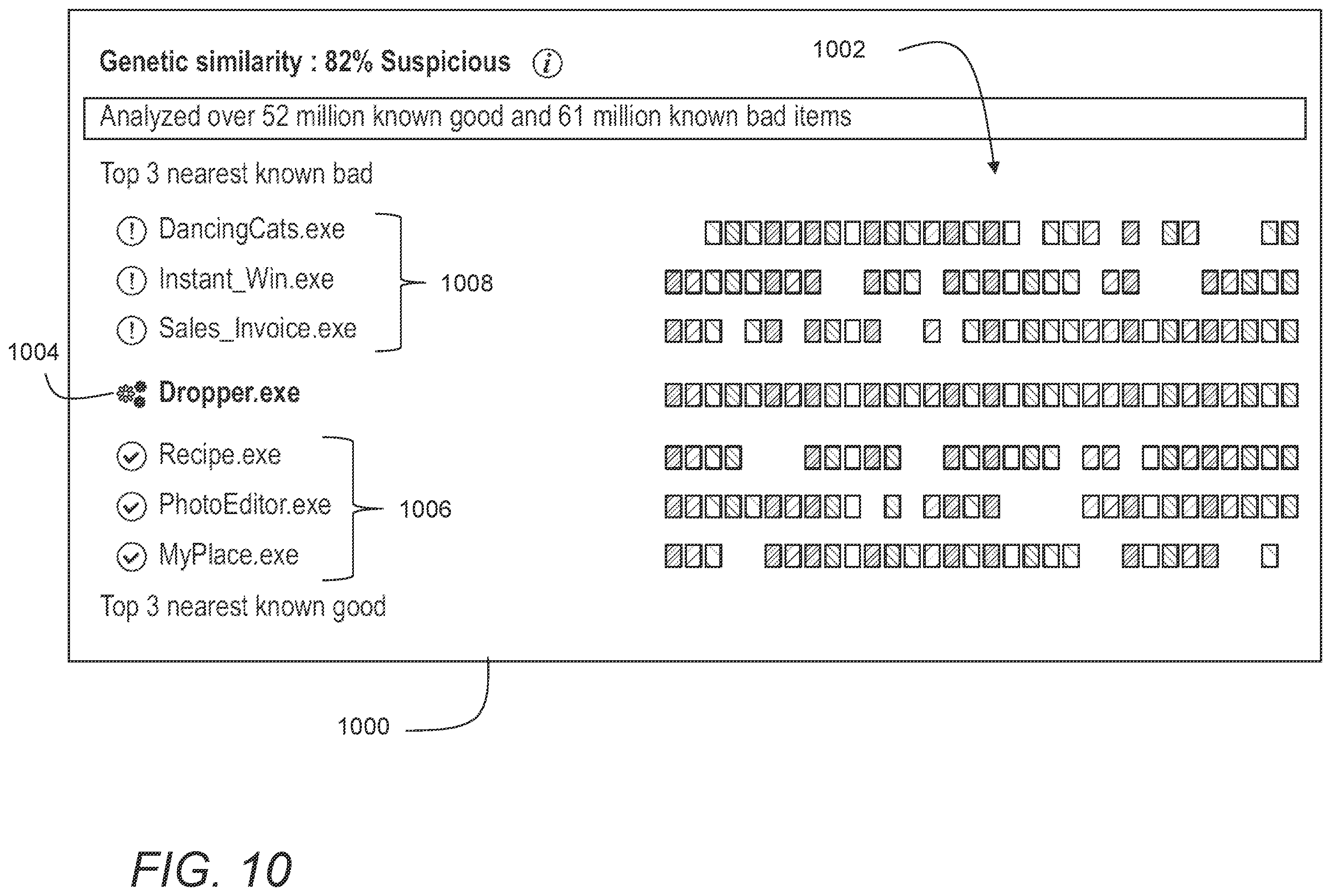 Patent US12361358 Figure 11 – Enterprise network threat detection