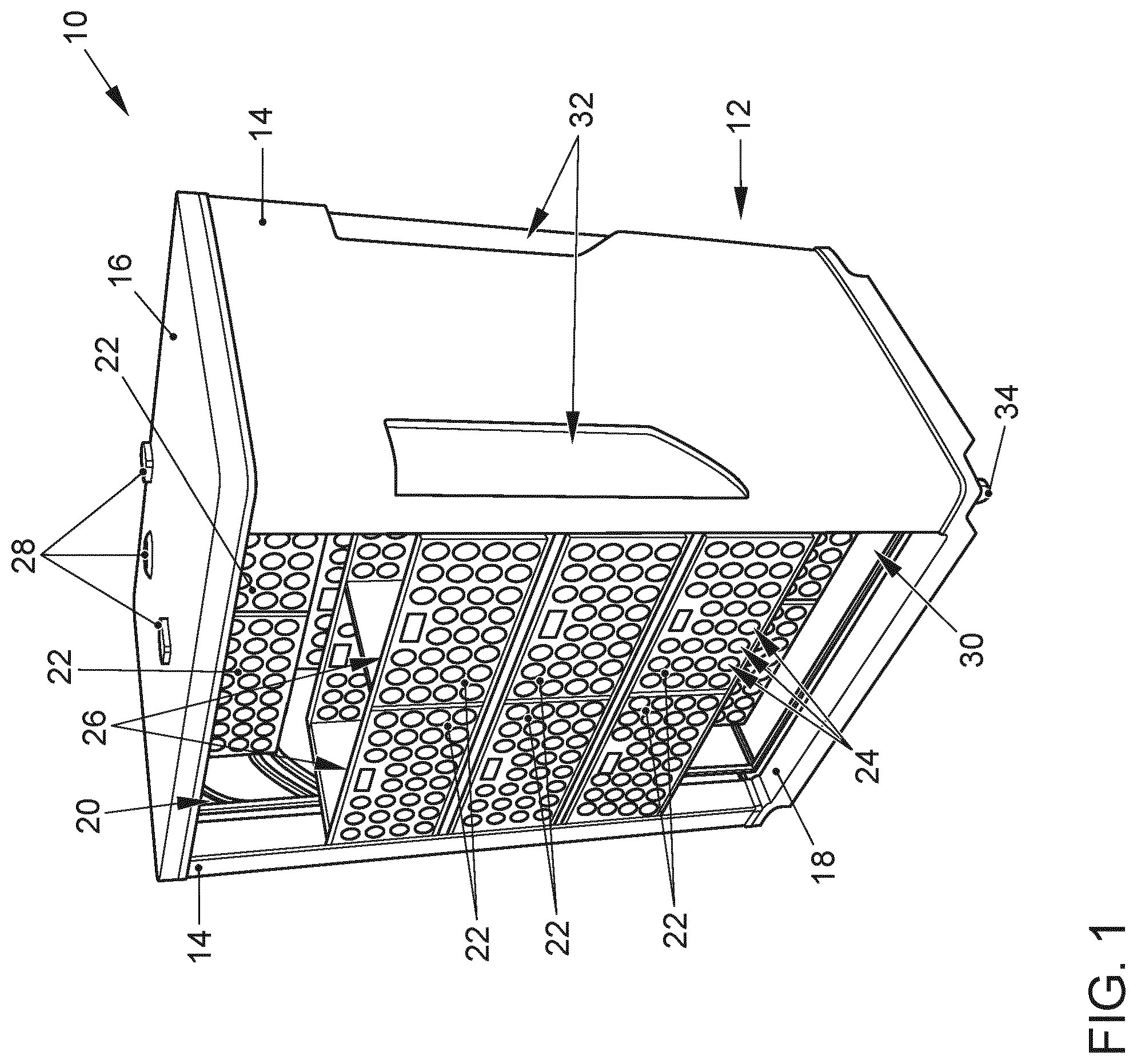 Patent US12361365 Figure 1 – Logistics system for shipping items by means of a vehicle, method for operating a logistics system, and vehicle
