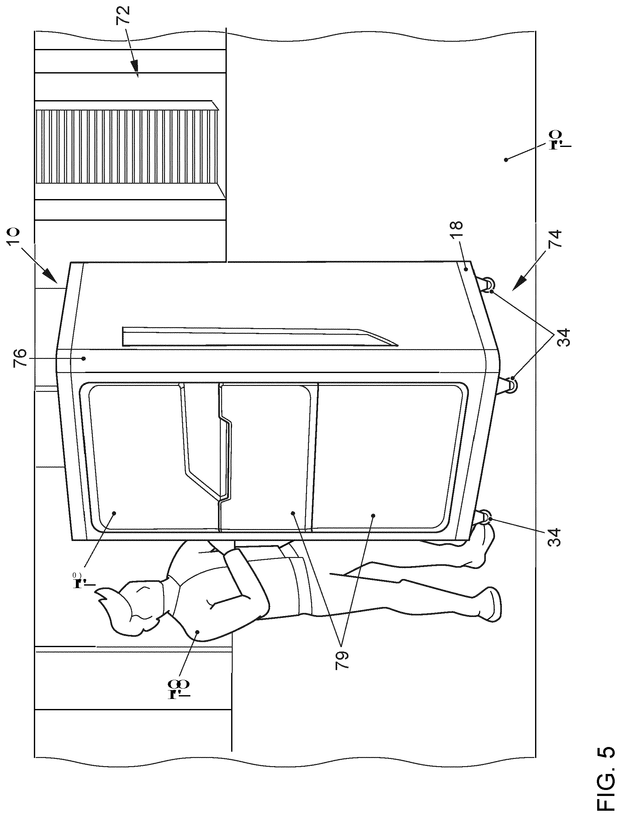 Patent US12361365 Figure 5 – Logistics system for shipping items by means of a vehicle, method for operating a logistics system, and vehicle