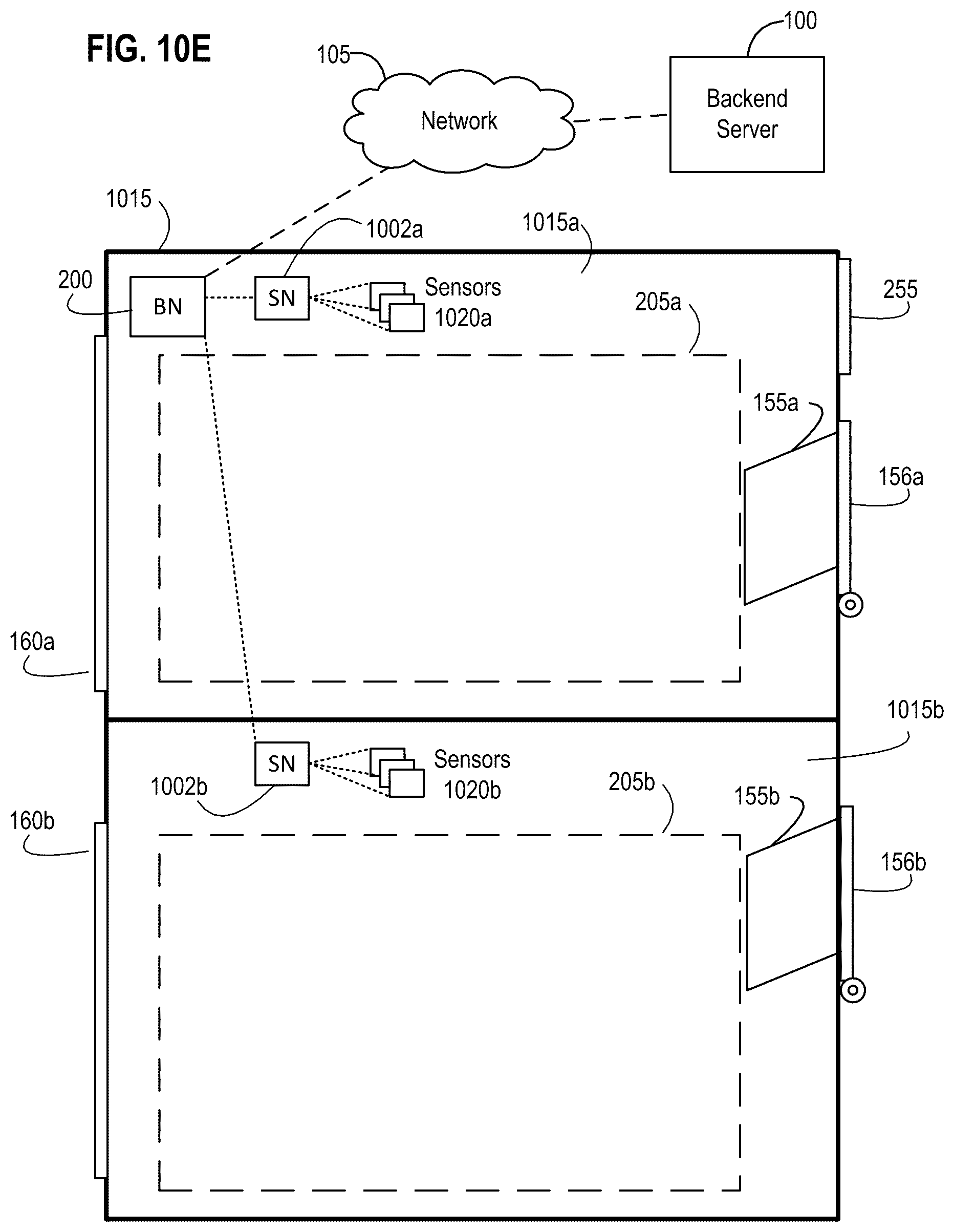 Patent US12361370 Figure 18 – Systems, apparatus and methods involving an enhanced connected node-based logistics receptacle and methods of operating the same