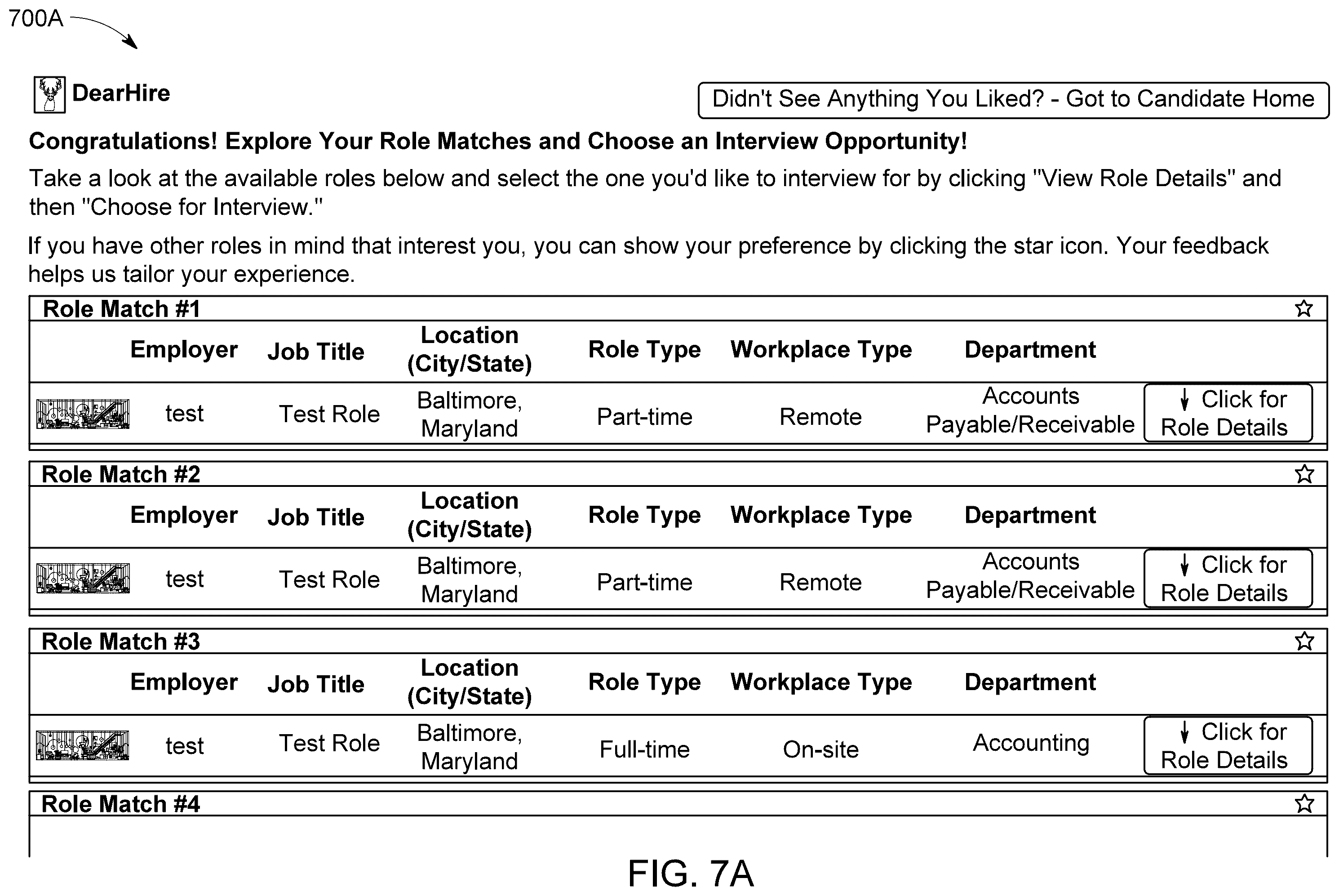 Patent US12361387 Figure 7 – Systems and methods for integrated application and scheduling platform with efficient and accurate matching