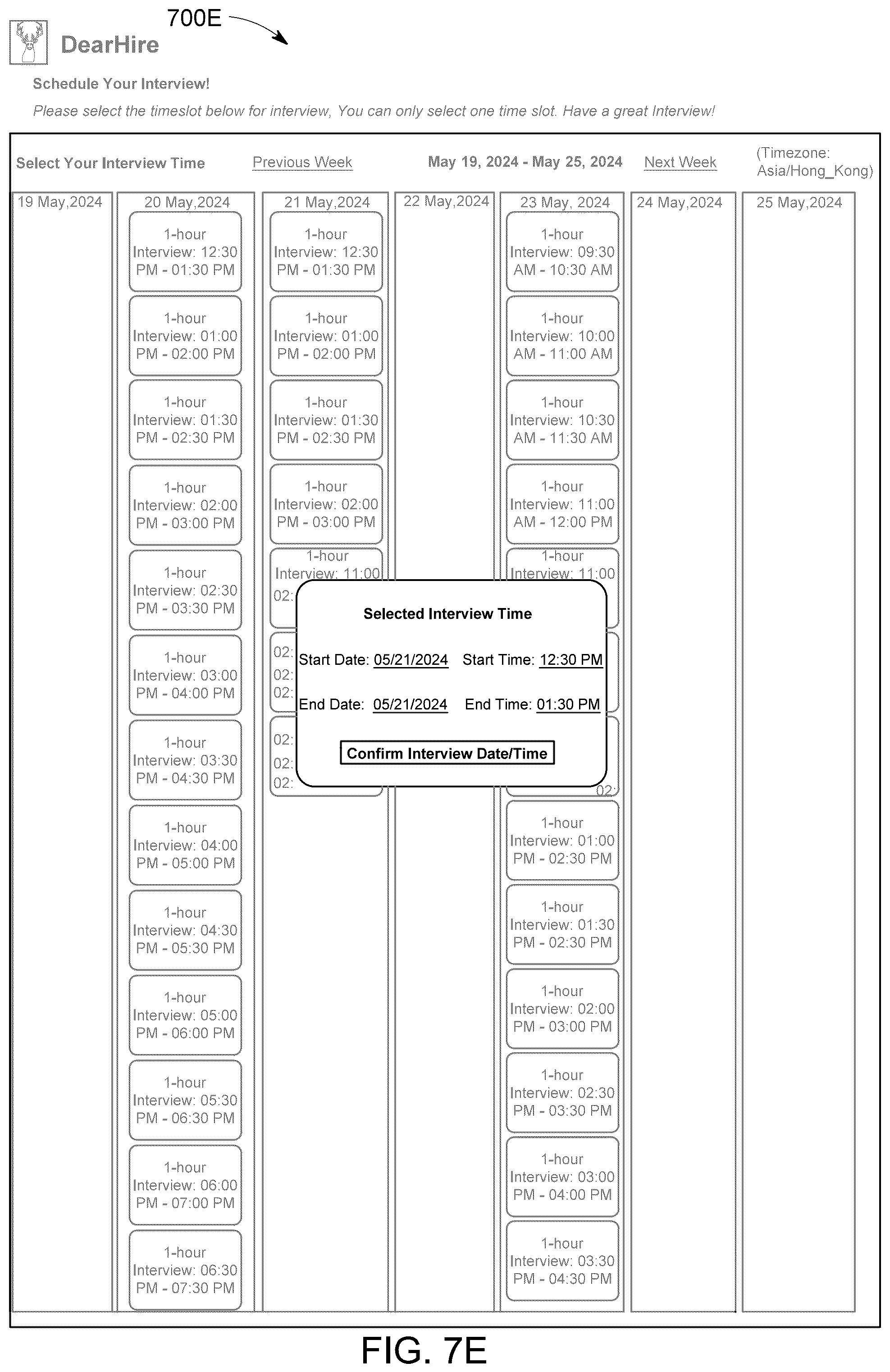 Patent US12361387 Figure 11 – Systems and methods for integrated application and scheduling platform with efficient and accurate matching