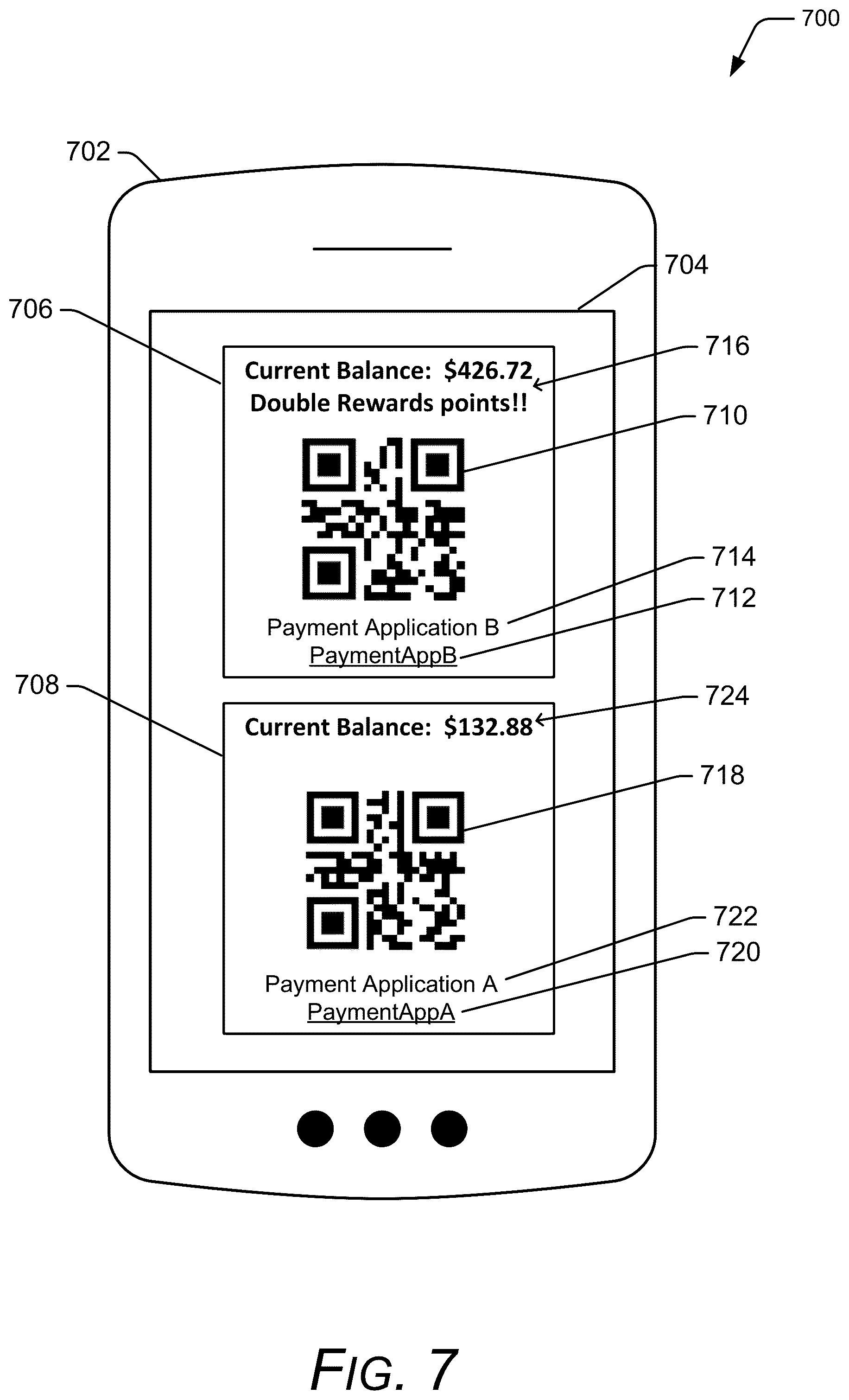 Patent US12361403 Figure 7 – Facilitating user selection of one of multiple barcodes in a camera system field of view