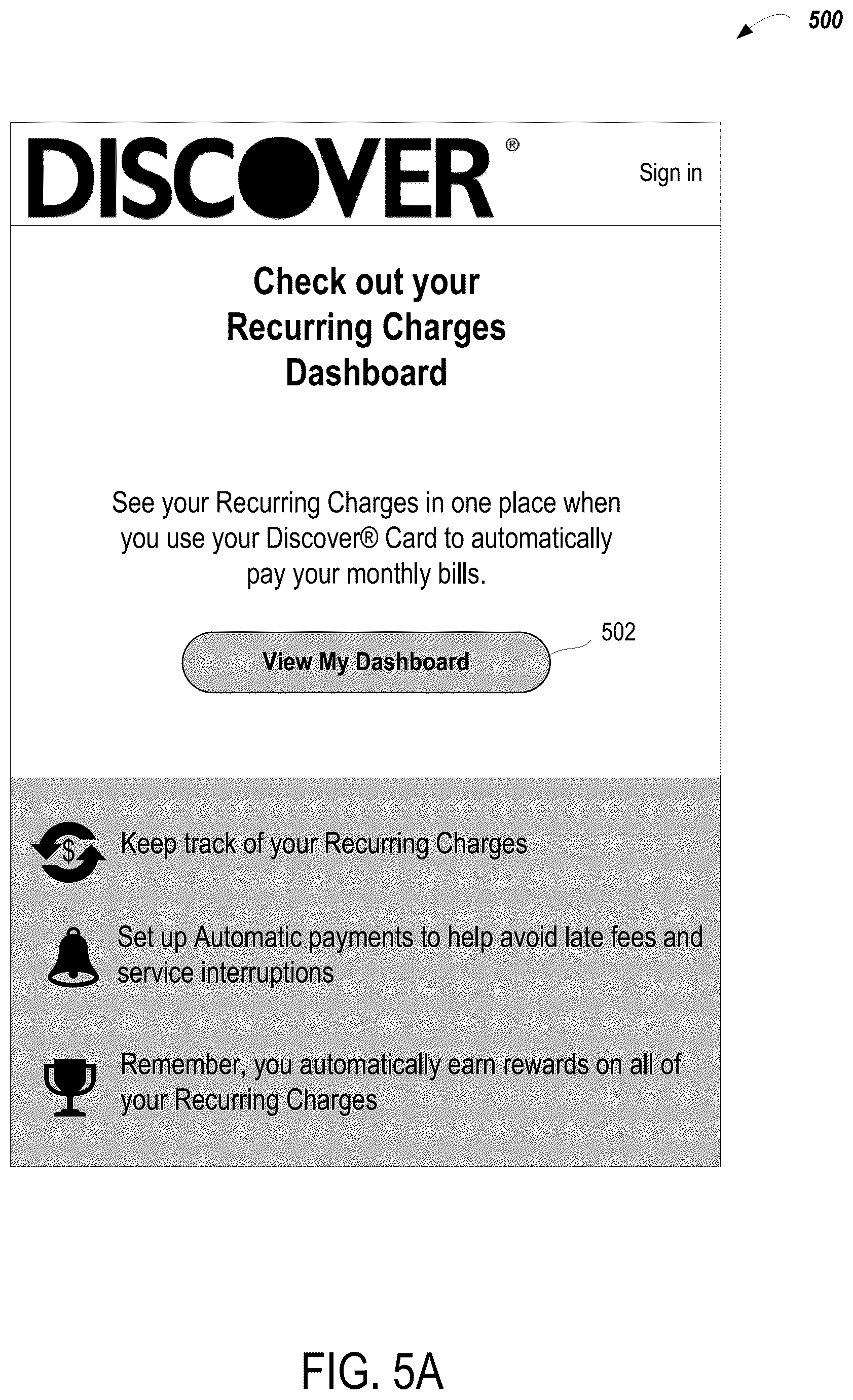 Patent US12361415 Figure 5 – Computing systems and methods for identifying and providing information about recurring transactions