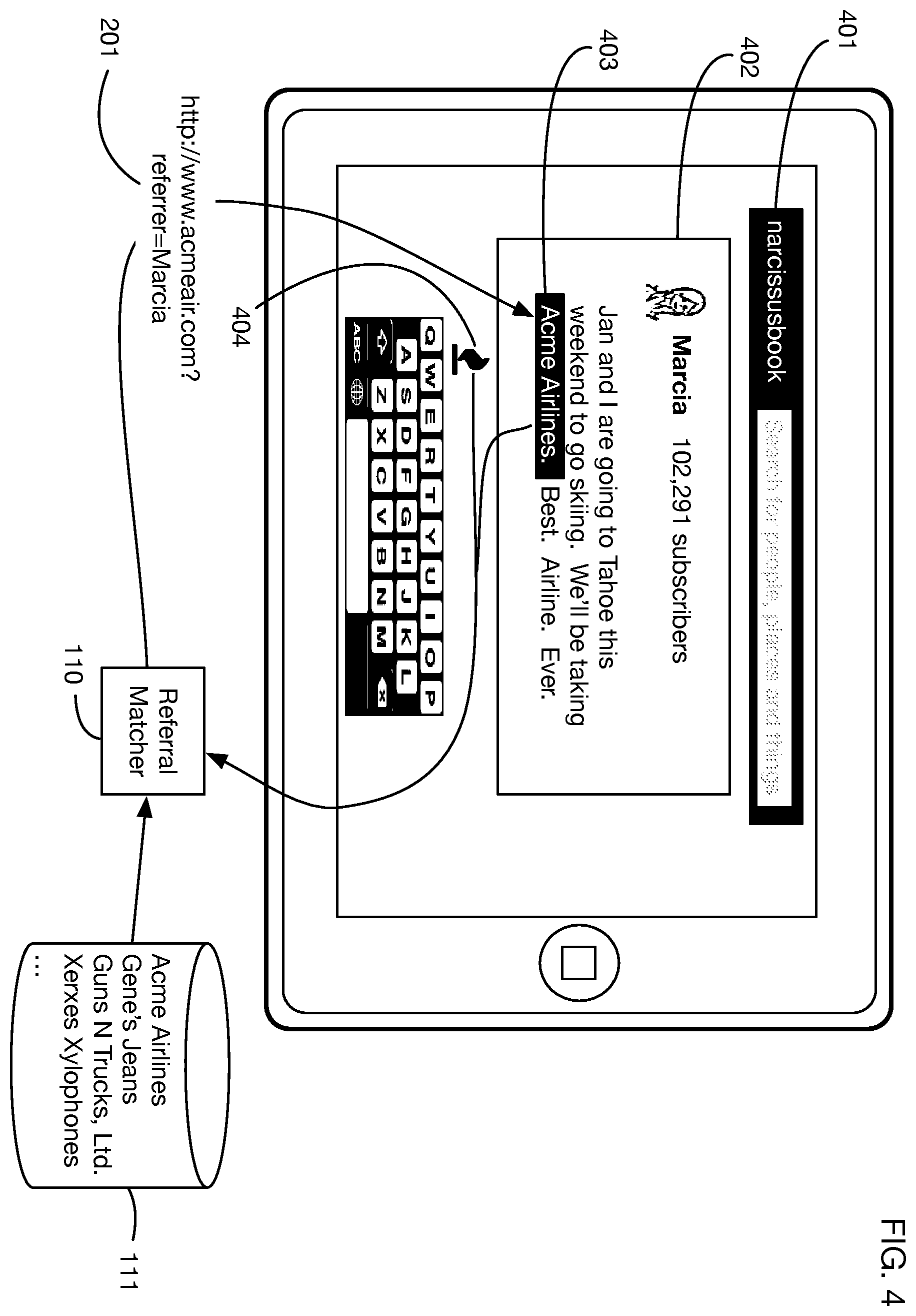 Patent US12361443 Figure 5 – System that activates monetization and applies a payment method