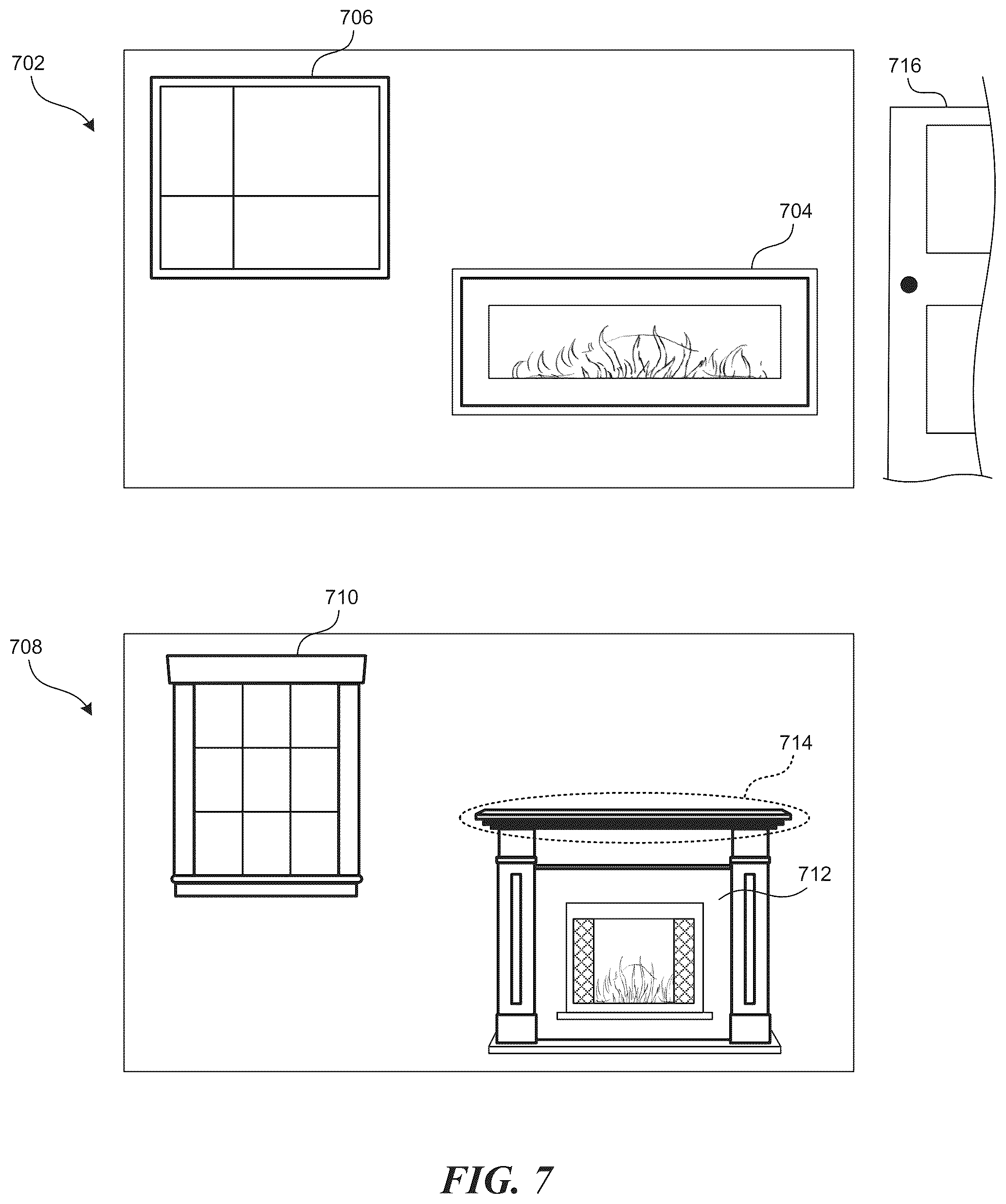 Patent US12361454 Figure 7 – Home valuation using identified exterior and interior features systems and methods