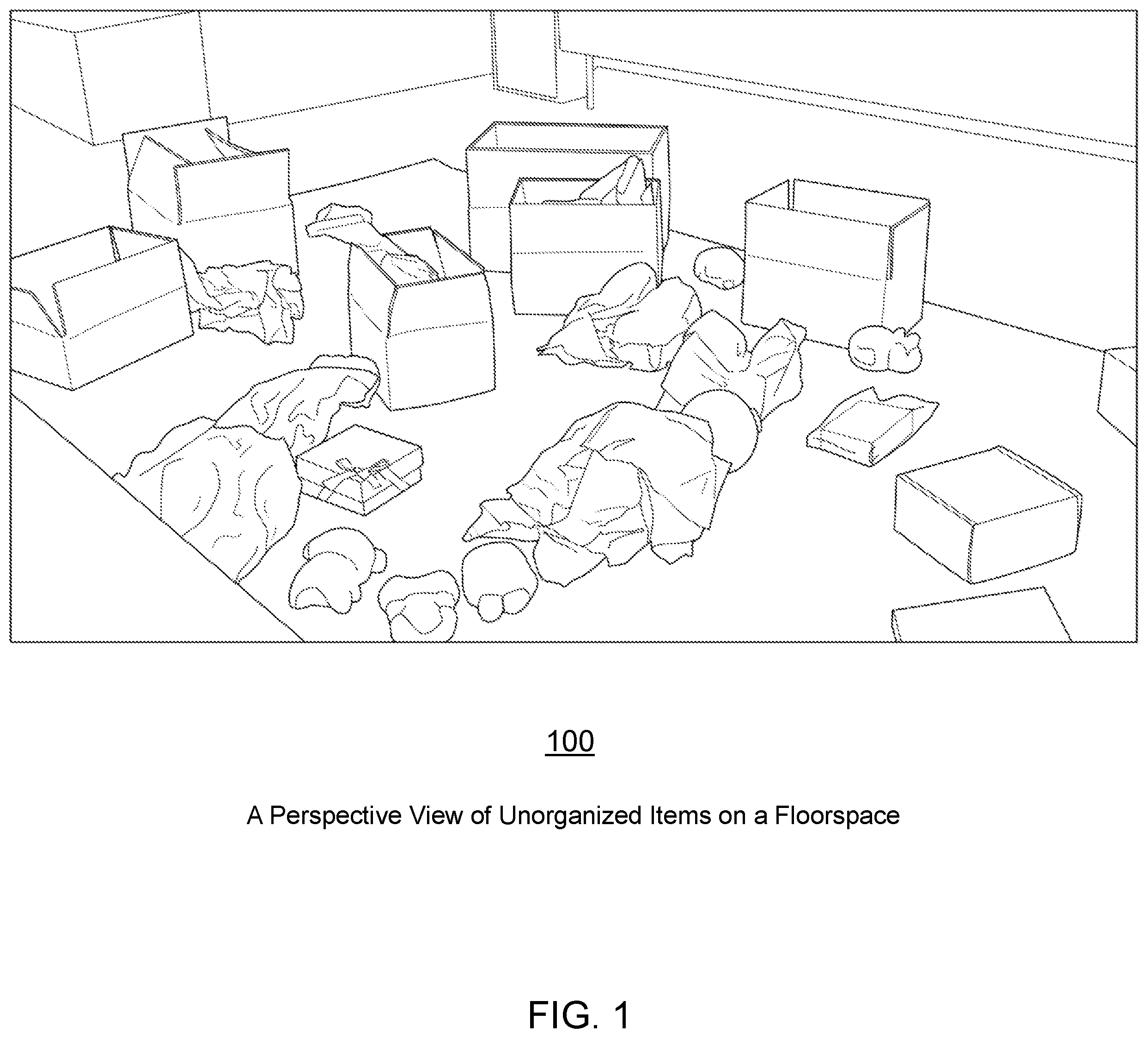 Patent US12361465 Figure 1 – Automated recognition, registration, and tracking of user items and intelligent machine valuation of user items based on peer interests in an augmented-reality or mixed-reality environment