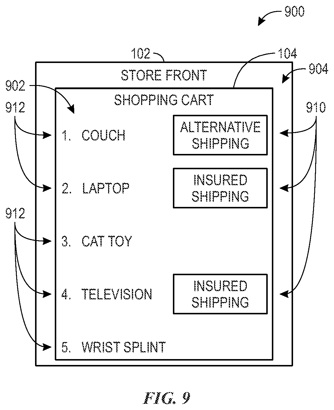 Patent US12361469 Figure 5 – Electronic service systems and methods