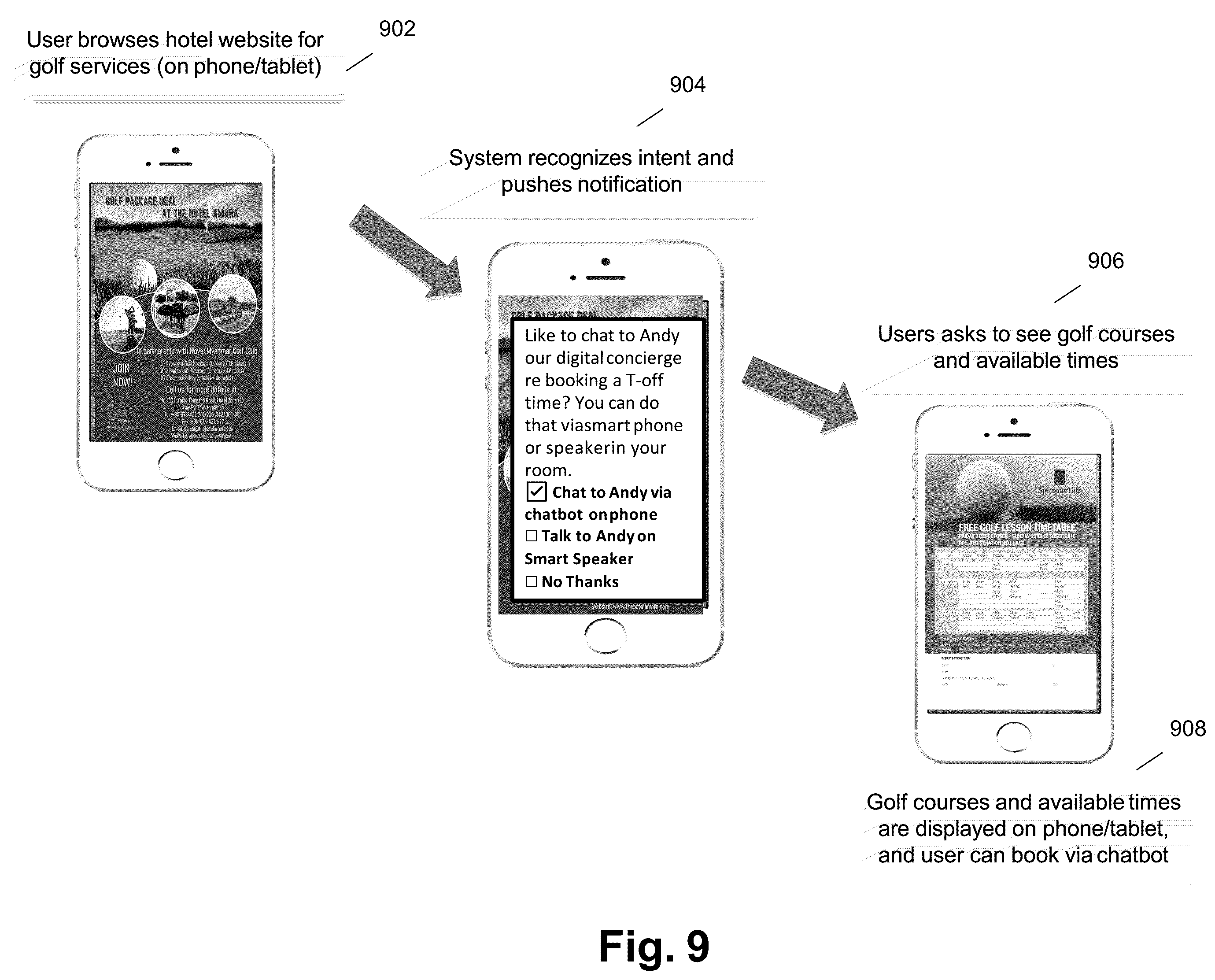 Patent US12361474 Figure 9 – System, non-transitory computer readable medium, and method for integrating voice assistant device and digital assistant device with cloud-based services