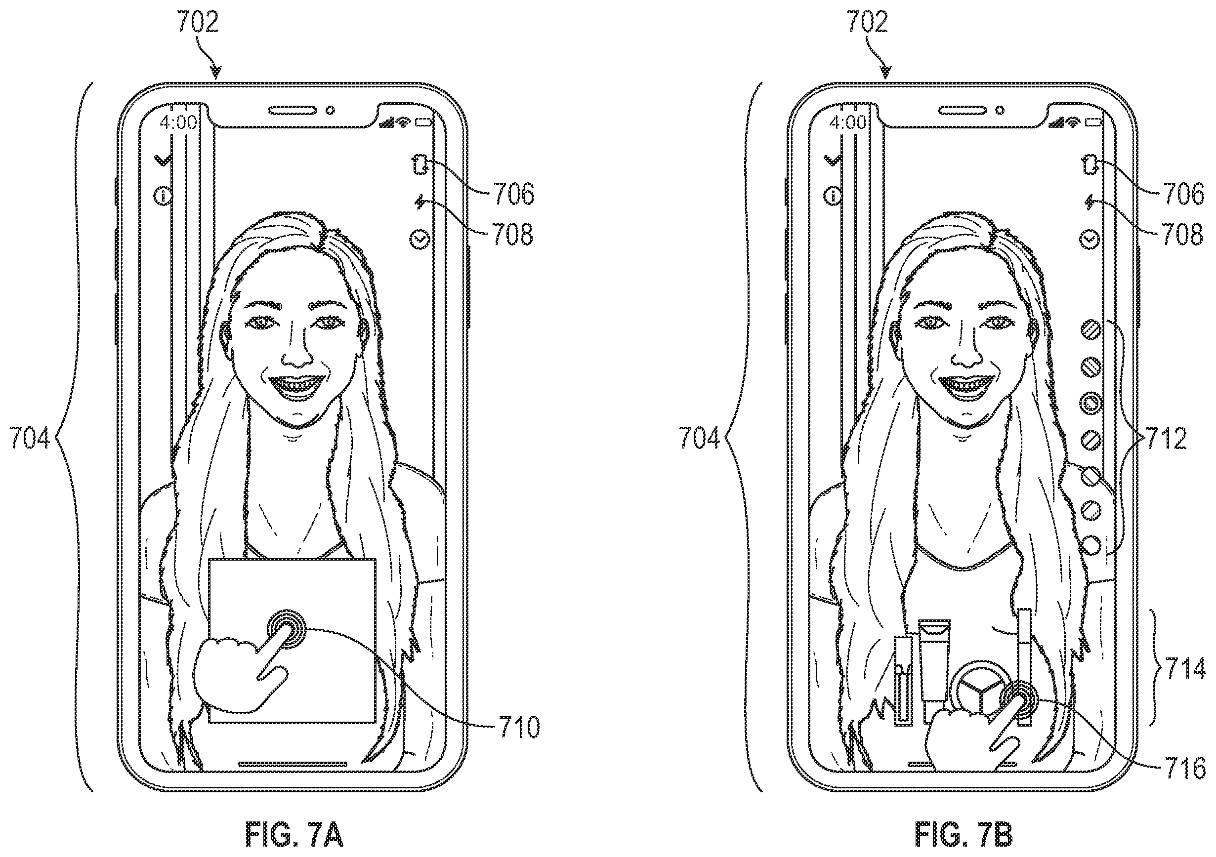 Patent US12361475 Figure 7 – Method, device, and non-transitory computer-readable storage medium for providing augmented reality-based makeup product sets in a messaging system